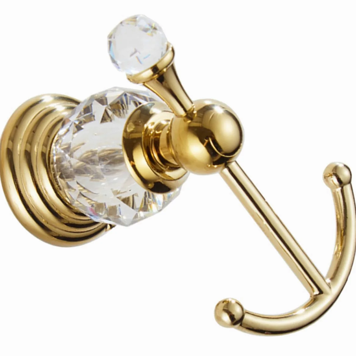 Gancio da Parete Moderno in Metallo Dorato, Porta Asciugamani e Gancio Multiuso per Bagno e Cucina, Supporto Robusto per Vestiti, Cappelli e Accessori, Salvaspazio Decorativo