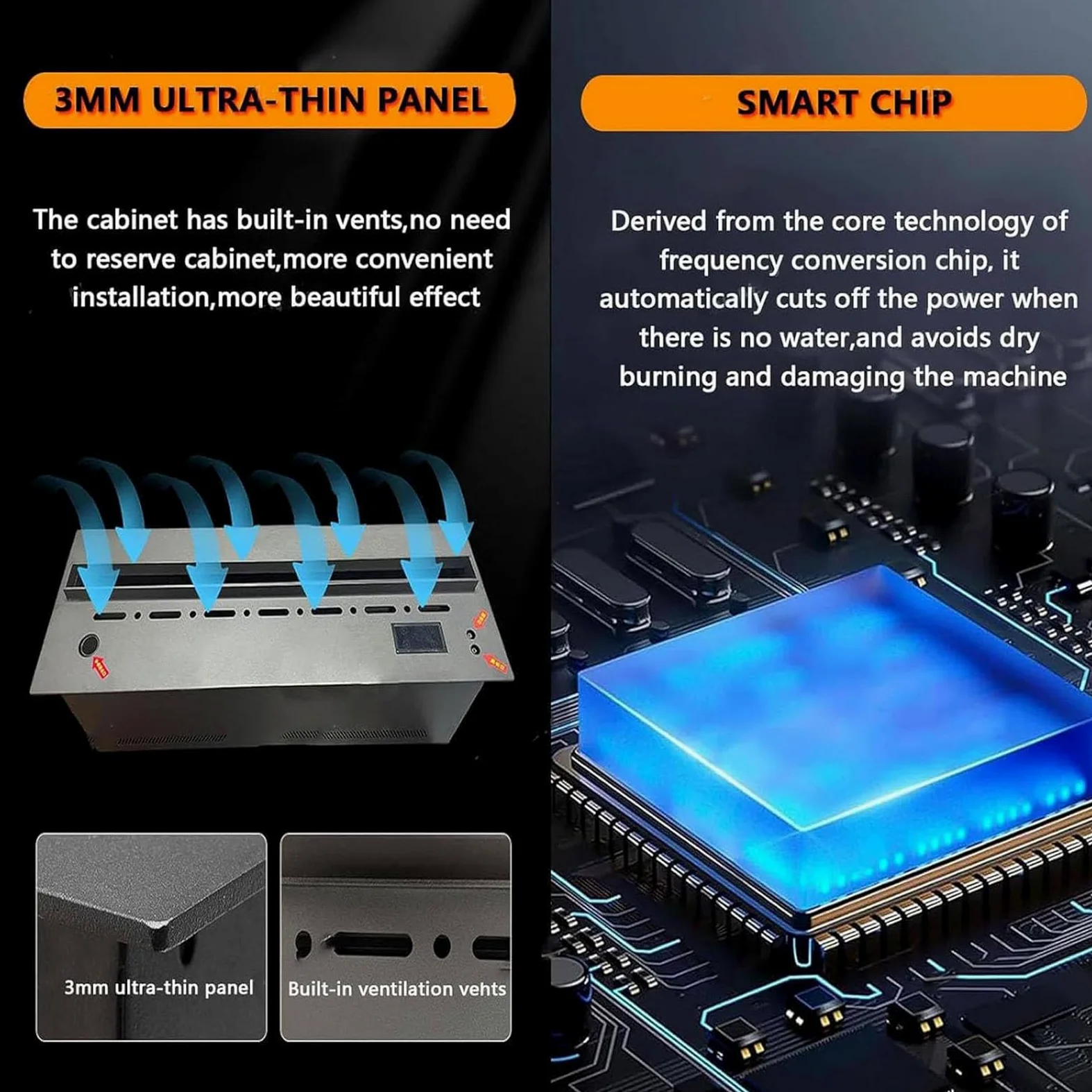 Camino A Vapore Acqueo Camino Automatico 3D Atomizzazione A Vapore con Telecomando Touch Screen E Umidificatore Disponibile in Varie Dimensioni per Decorazioni,01,80cm/31.4in