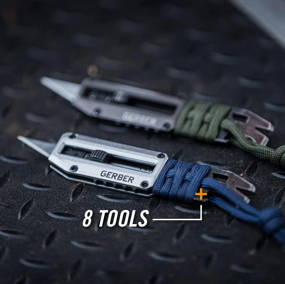 Gerber Strumento multi-uso con 8 funzioni, Acciaio inox, Grigio scuro