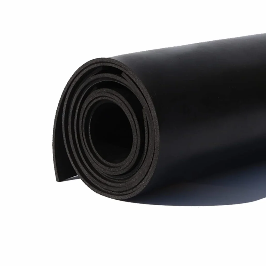 Guarnizione in Gomma Siliconica Nero Lastra 500mmx500mmx2mm Resistente Alte Temperature