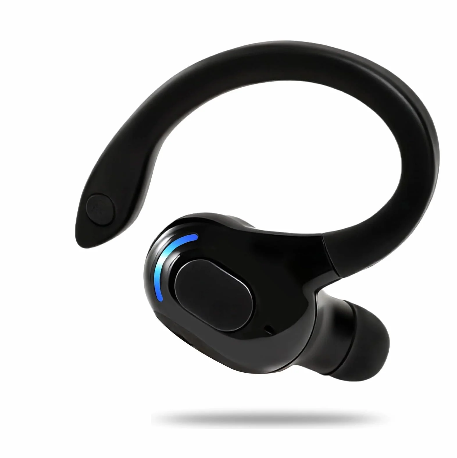 Auricolare Bluetooth Mono V5.2 Senza Fili con Microfono Integrato Gancio Anticaduta 360°, 20 Ore Autonomia Ricarica Rapida, Cancellazione Rumore, Auricolare Wireless Compatibile con iPhone Android PC