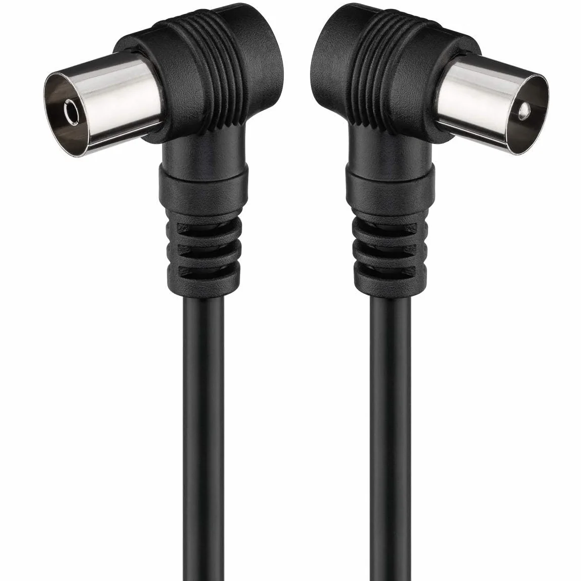 Cablepelado® - Cavo per antenna TV, 75 Ω, 1,5 m, colore: nero
