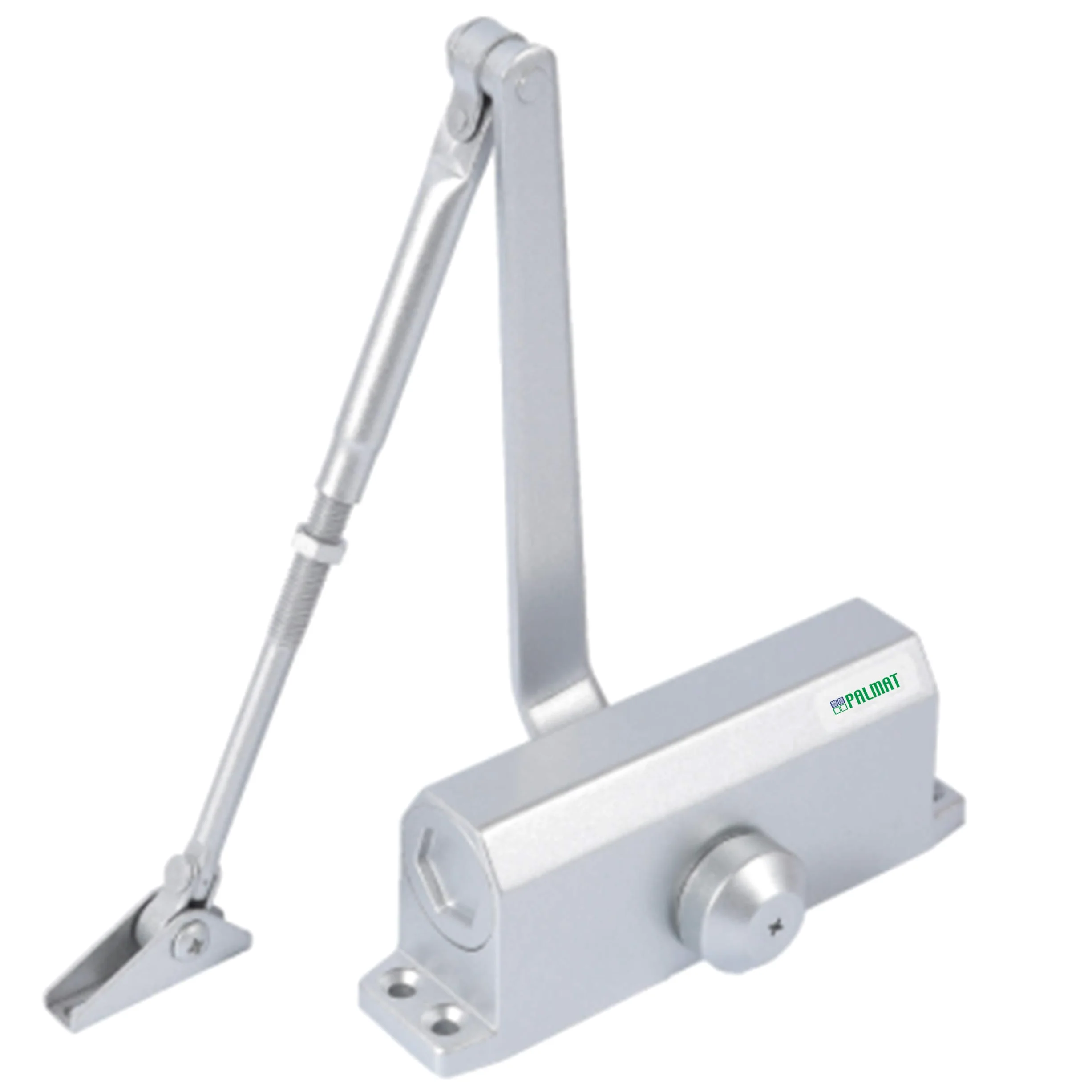 PALMAT regolabile automatico idraulico Chiudiporta (80-120 Kg, Argento)