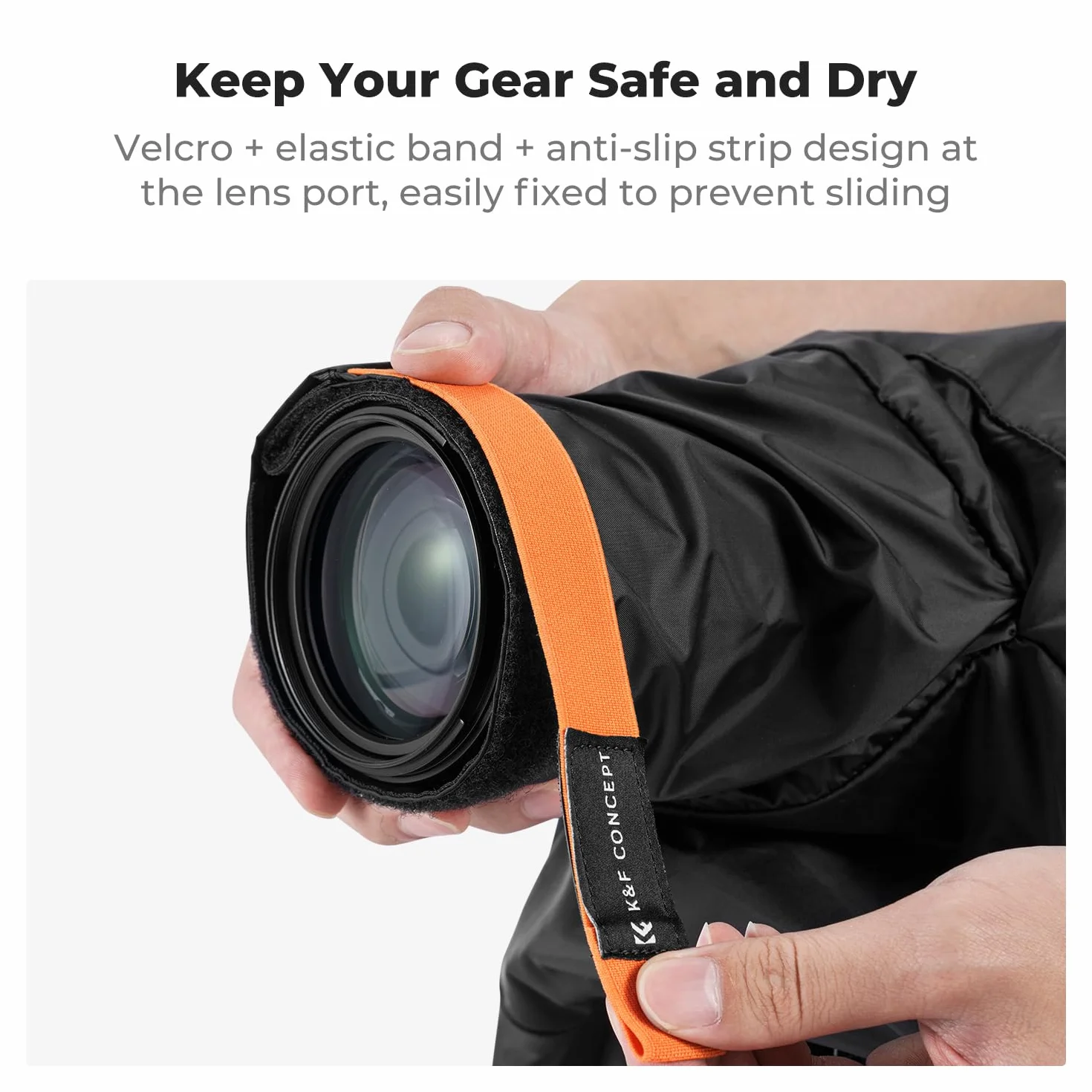 K&F Concept Copertura Antipioggia per Fotocamera, impermeabile antipolvere fotocamera copertura di protezione raincover per Nikon Canon Sony fotocamera DSLR