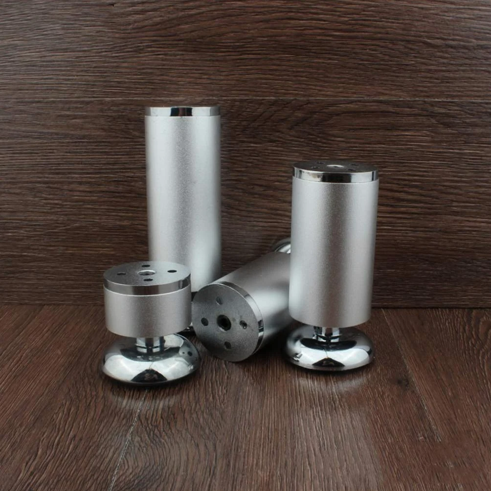 Gambe per mobili Gambe per tavoli in Metallo Piedini per mobili Piedini in Lega di Alluminio Piedini di Ricambio Rotondi Alzate per mobili Gambe per divani Gambe per scrivania Alza