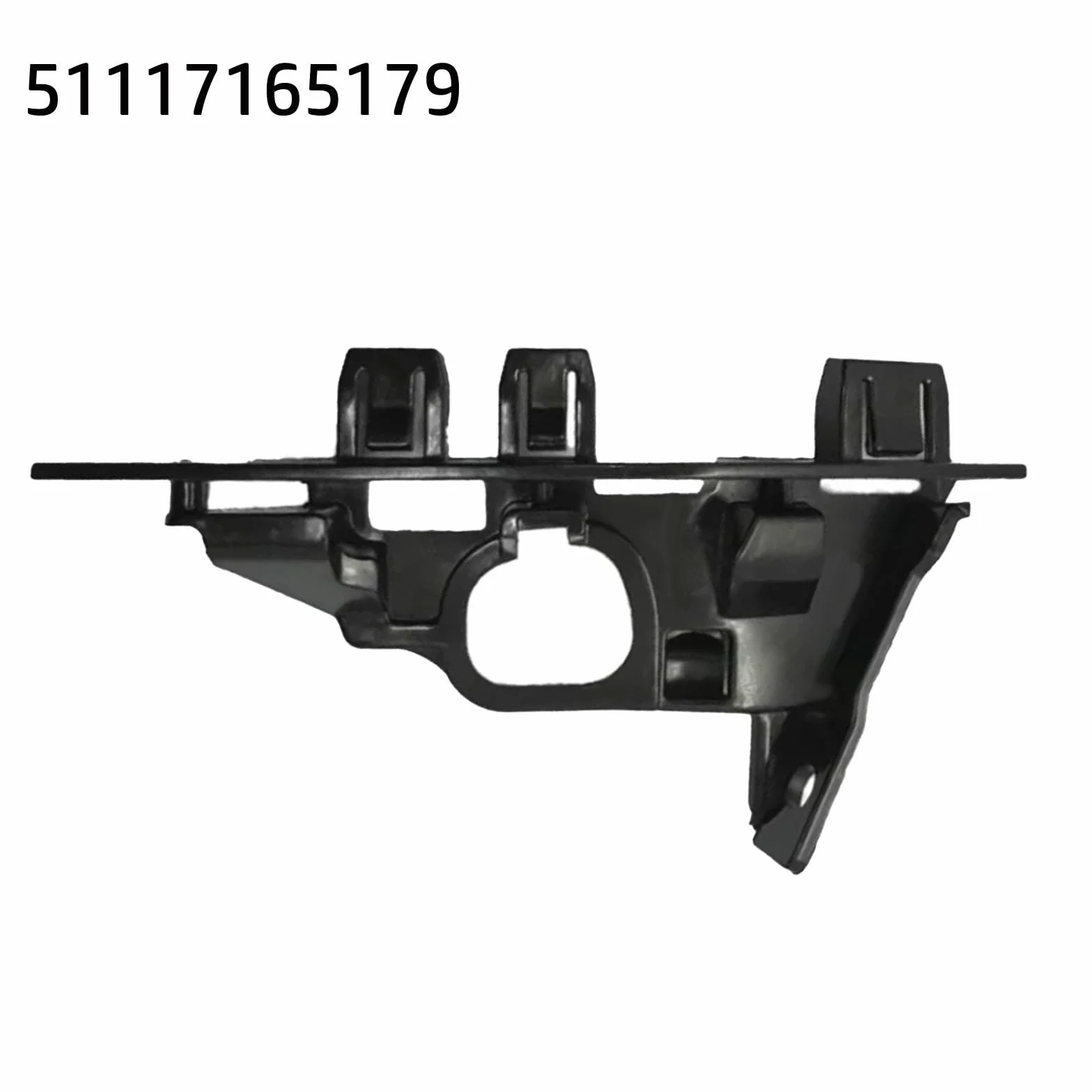 Staffa di supporto paraurti anteriore sinistro lato conducente per E85, E86 e Z4 (2003-2008) - Ricambio diretto in plastica staffa di supporto parte n. 51117165179