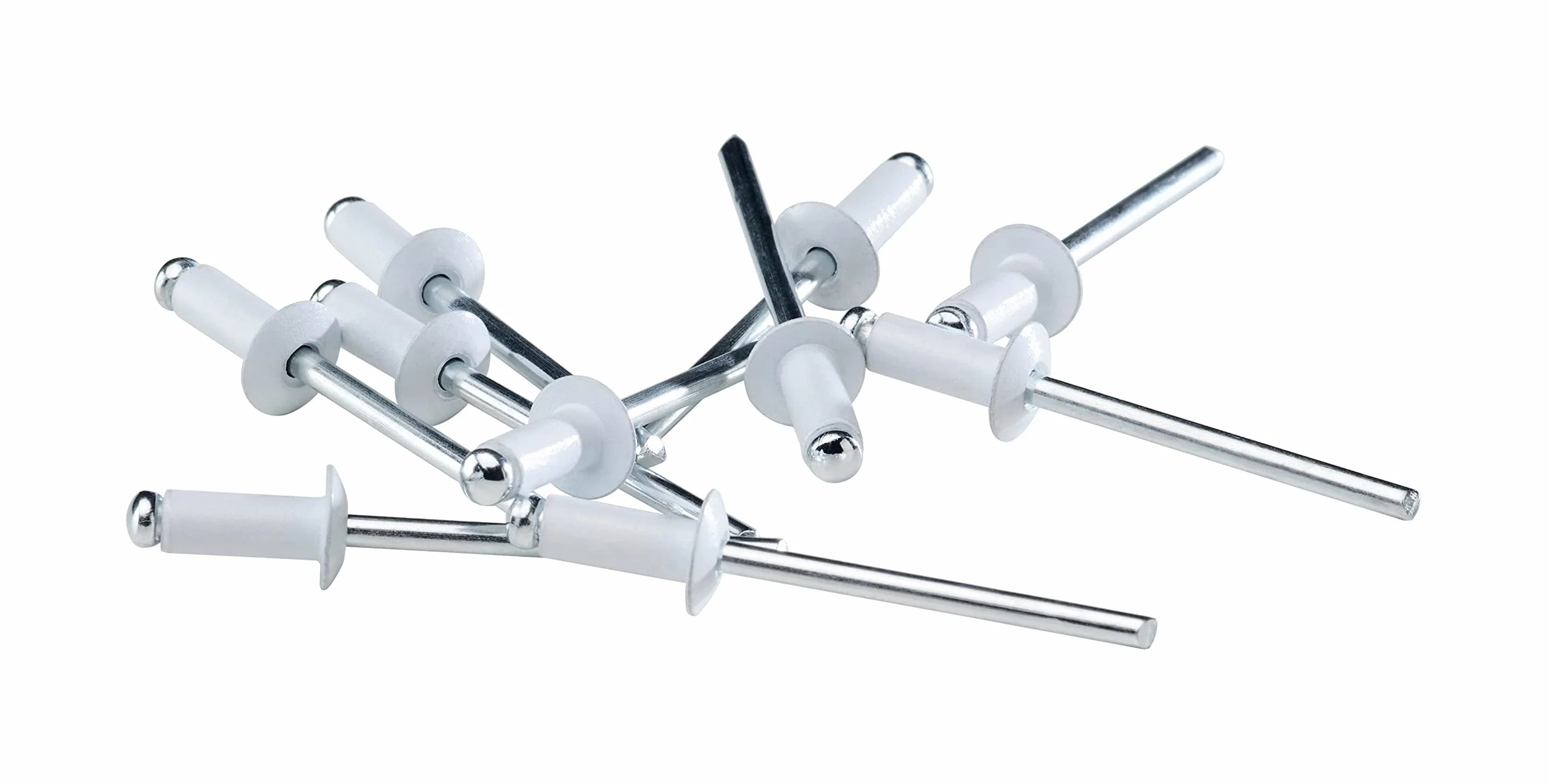 Rapid Rivetti in Alluminio Ø4 x 10 mm, 50 Pezzi, per Grondaie e Lamiere, Include Punta Trapano