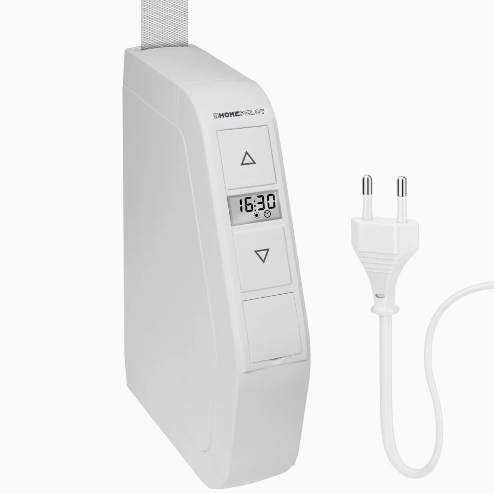 Home Pilot - Avvolgitore per tapparella con mini-cinghia RolloTron a parete Premium. Montaggio rapido | Programmazione | Funzionamento autonomo - 10161530