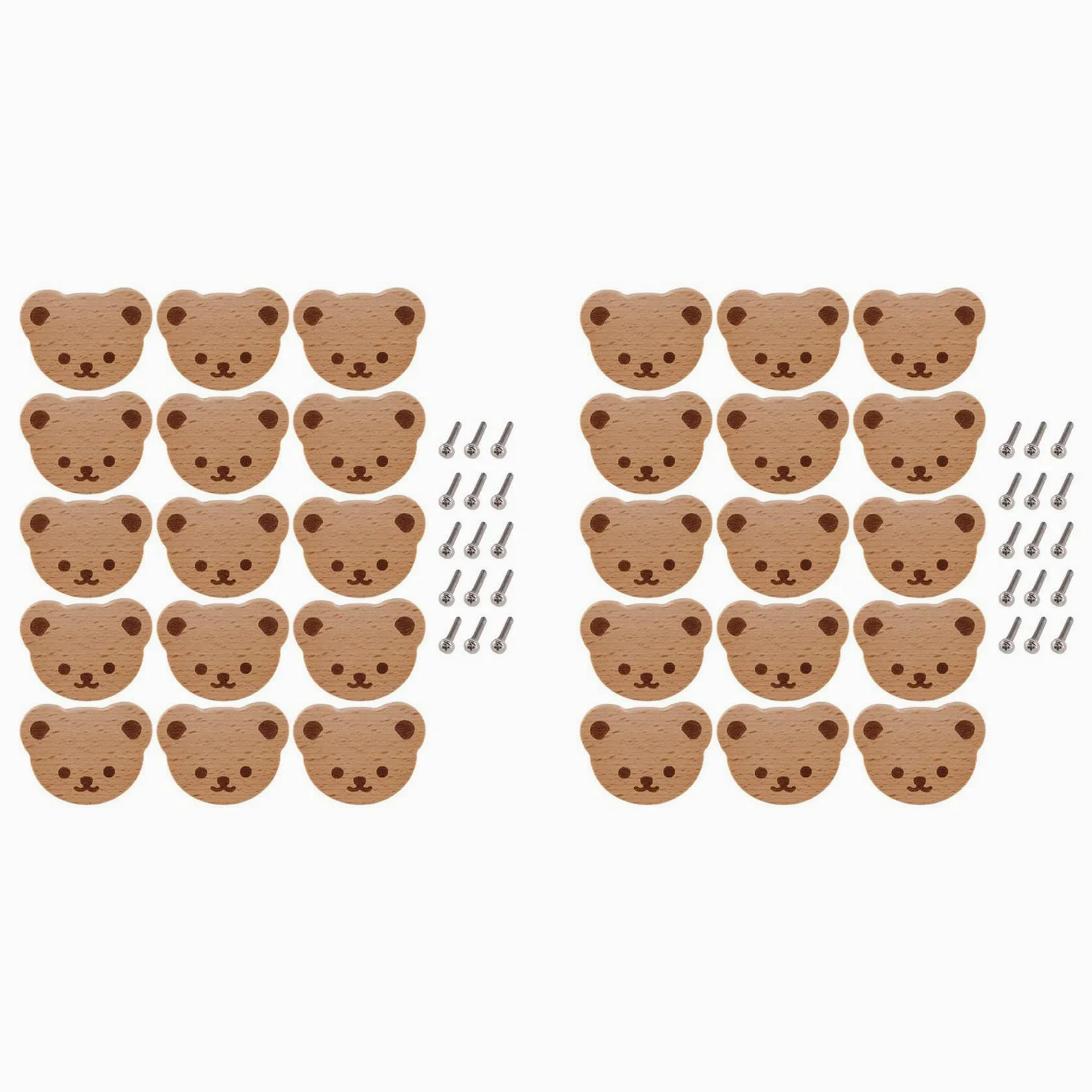 30 manopole per cassetti in legno, pomelli per armadi in legno, pomelli per cassetti per bambini, cassettiera, cassetti, cucina