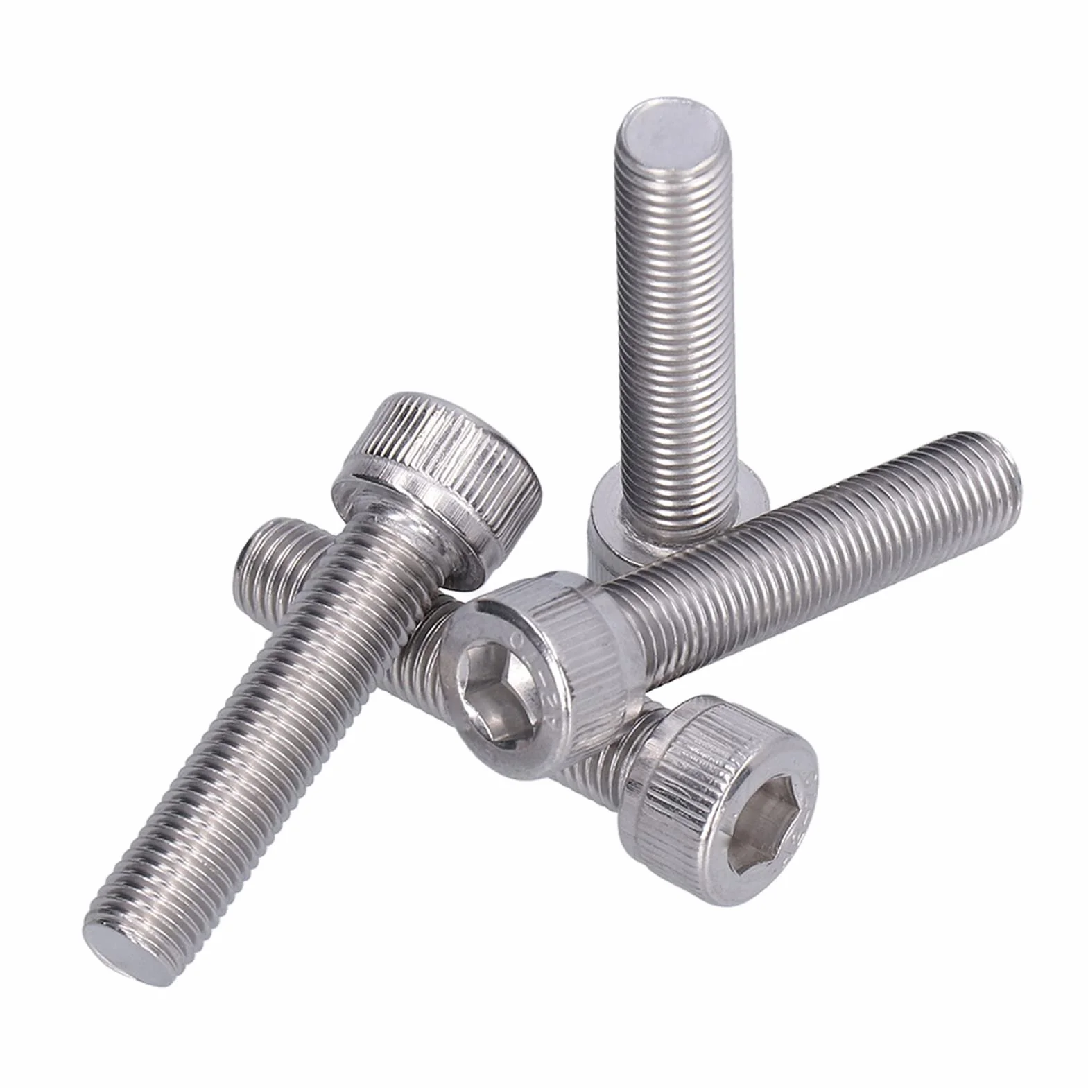 Bullone Esagonale M10x1,25 4 Pezzi Vite Acciaio Inossidabile A2 Fissaggio Passo Fine Hardware M10*45