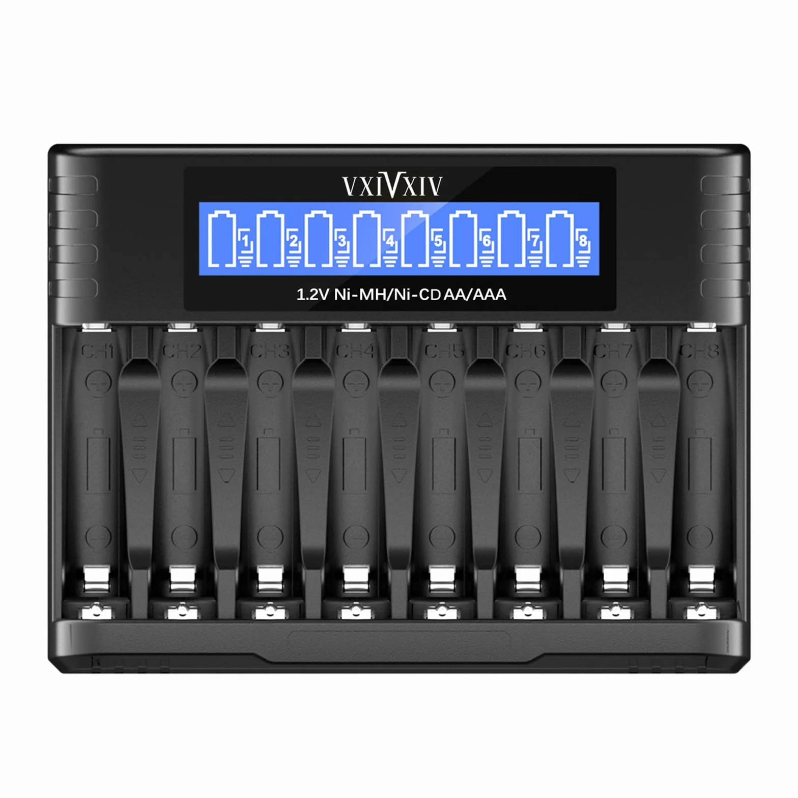 8 Slot Ni-MH AAA AA Caricabatteria per 1.2V Ni-MH Ni-CD AA AAA Batteria