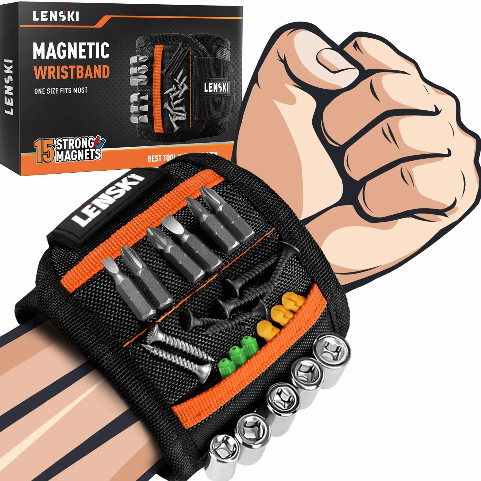 Bracciale Magnetico Regalo Uomo San Valentino Natale Compleanno Festa del Papà