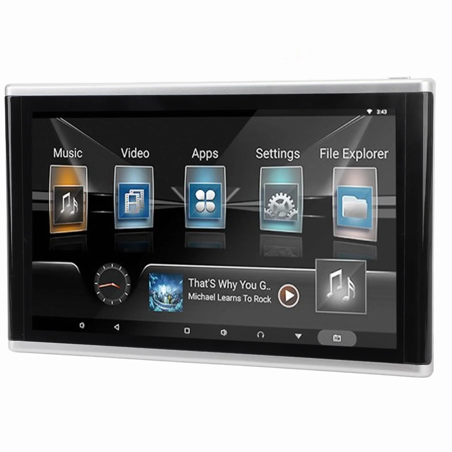 Supporto per Auto 4K 10,1 Pollici, Tablet Monitor per Poggiatesta con ROM 1 GB 32 GB, per il Touch Screen IPS del Sedile Posteriore, per i Monitor TV dei Sedili Posteriori