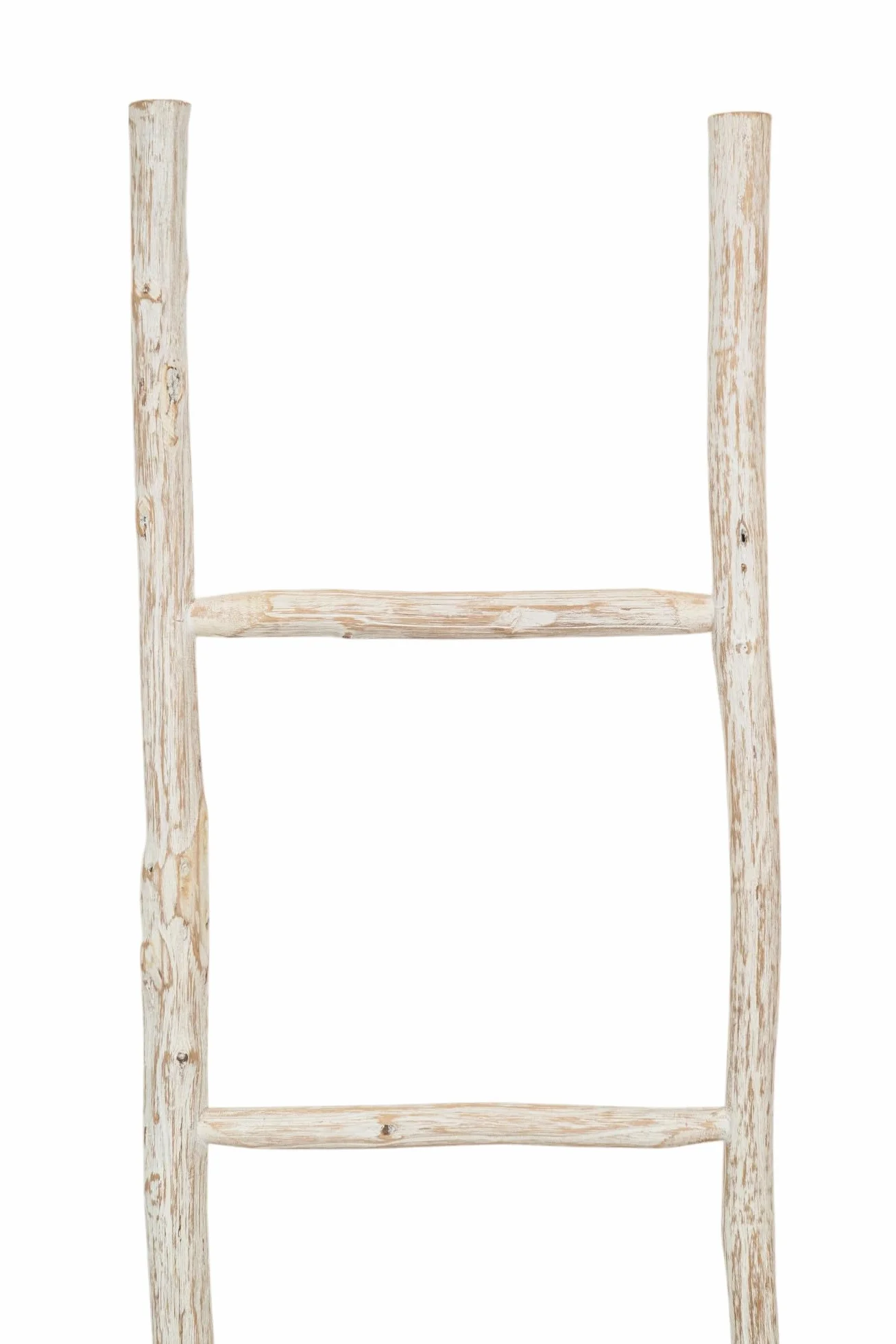 Scaletta porta asciugamani bagno 108x32x3 w drewnie i metalu - Scaletta decorativa legno