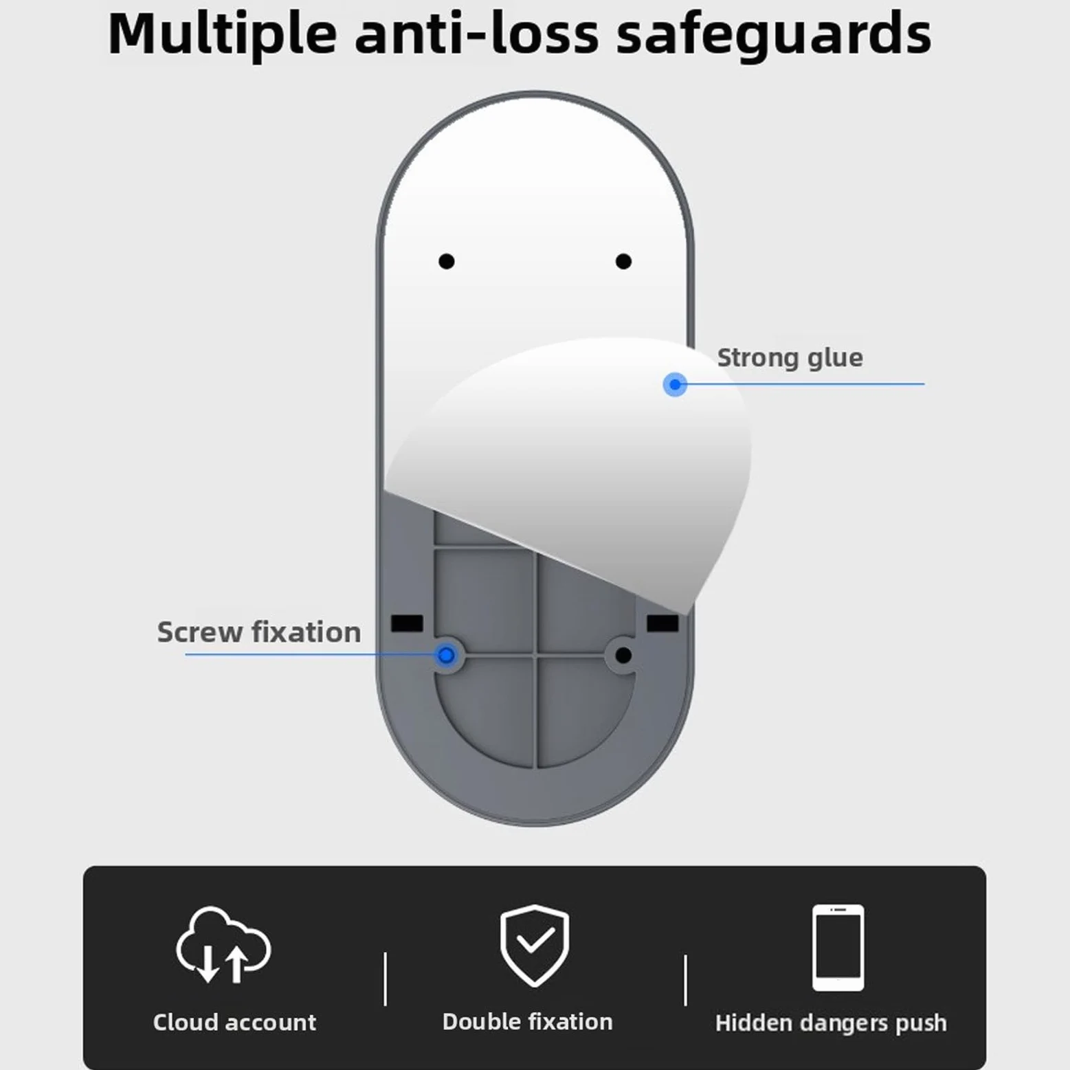 Cuifati Videocitofono WiFi, Angolo di Visione di 166 Gradi HD 1080P con Citofono Bidirezionale per Rilevamento Umano PIR, per la Sicurezza Domestica
