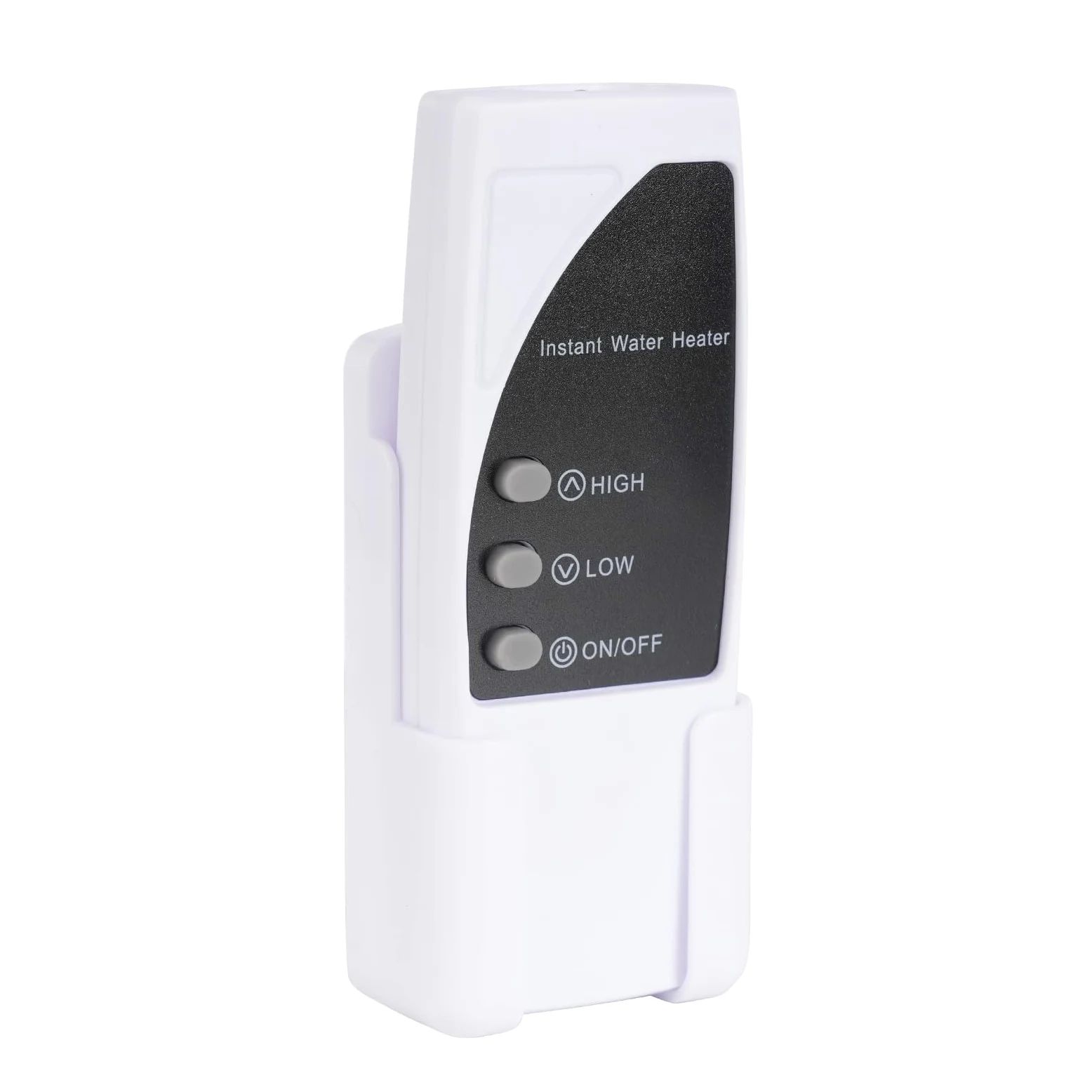Mini scaldabagno elettrico a LED, 220 V, 5500 W, display touch screen, 5 temperature, con telecomando, per appartamenti, scuole, servizi igienici e lavanderie, 13,5 x 6,8 x 19,5 cm (nero)