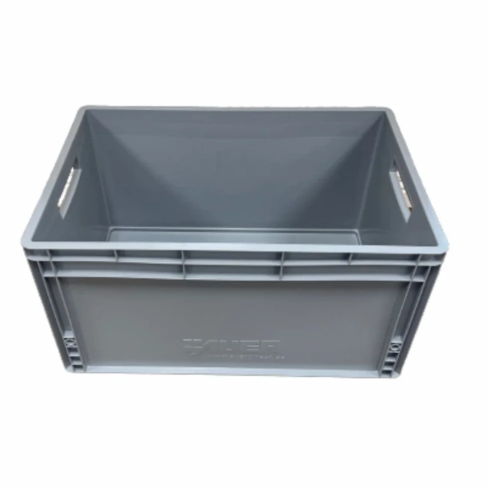 Contenitori impilabili in plastica 66 litri 60 x 40 x 32 cm grigio