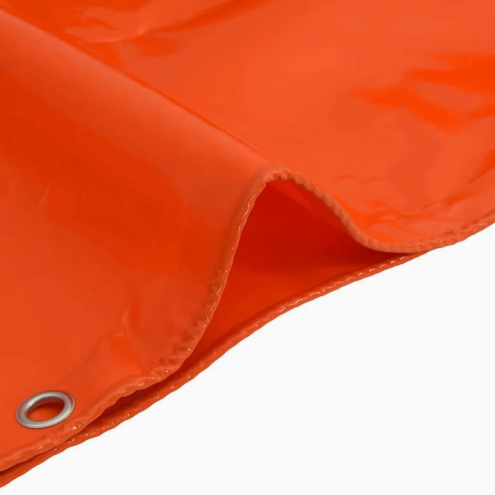 Telone 650 g/m², arancione, 3 x 5 m, con rivestimento in PVC, resistente alle intemperie, con occhielli, resistente agli strappi e ai raggi UV, ideale per giardino, campeggio, auto e protezione