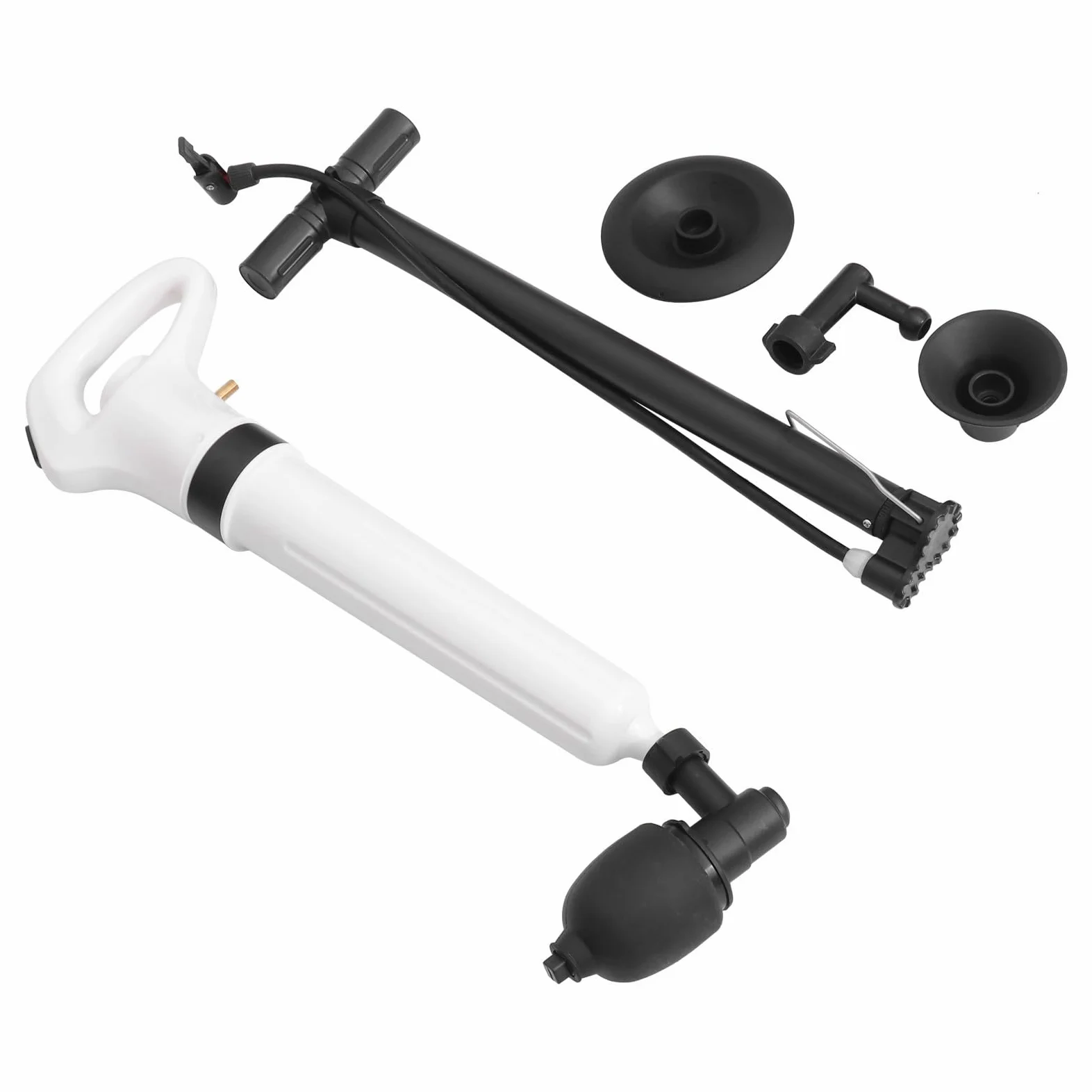 GALPADA Stura Scarichi WC e Lavandino Bianco in ABS, Set Professionale per Rimuovere Ostruzioni e Residui, per Bagno e Casa
