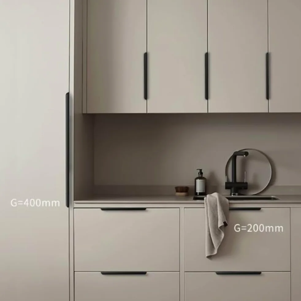 2 maniglie per mobili nascoste, maniglie curve, moderne, maniglie invisibili, per armadi da cucina, armadio, guardaroba, maniglie da cucina, oro, 40 cm