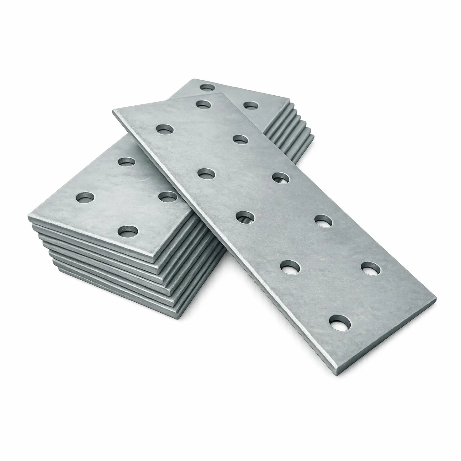 Piastre forate 100x40x2 Piastra di fissaggio Connettore per legno Lastrina di giunzione piatta Piastra di montaggio zincata in acciaio