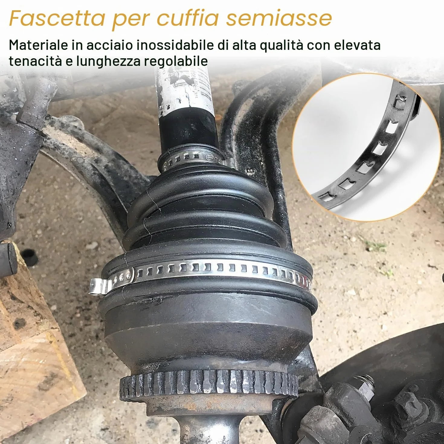 Set di 22 Pezzi Pinza per Fascette Auto Metalliche Stringitubo Acciaio Inox