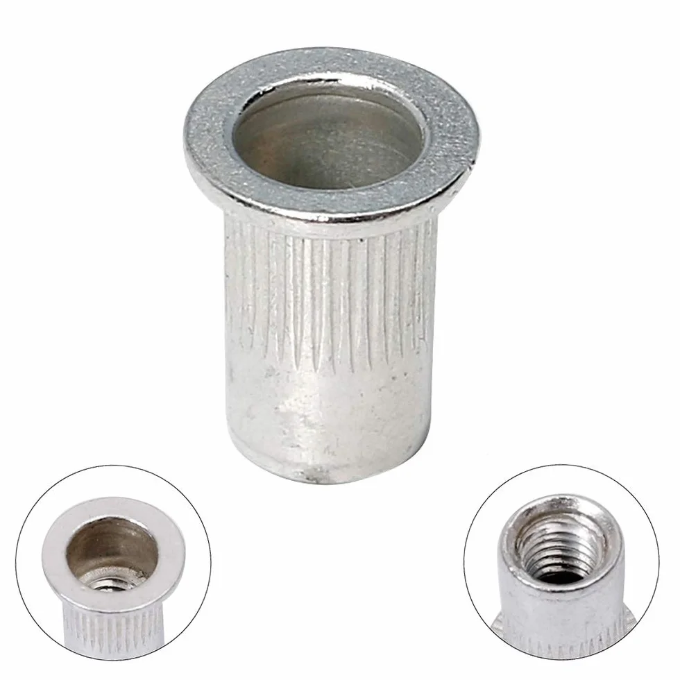 Metrico M4 alluminio rivetto dado filettato inserti Rivnuts Nutsert 70 pezzi