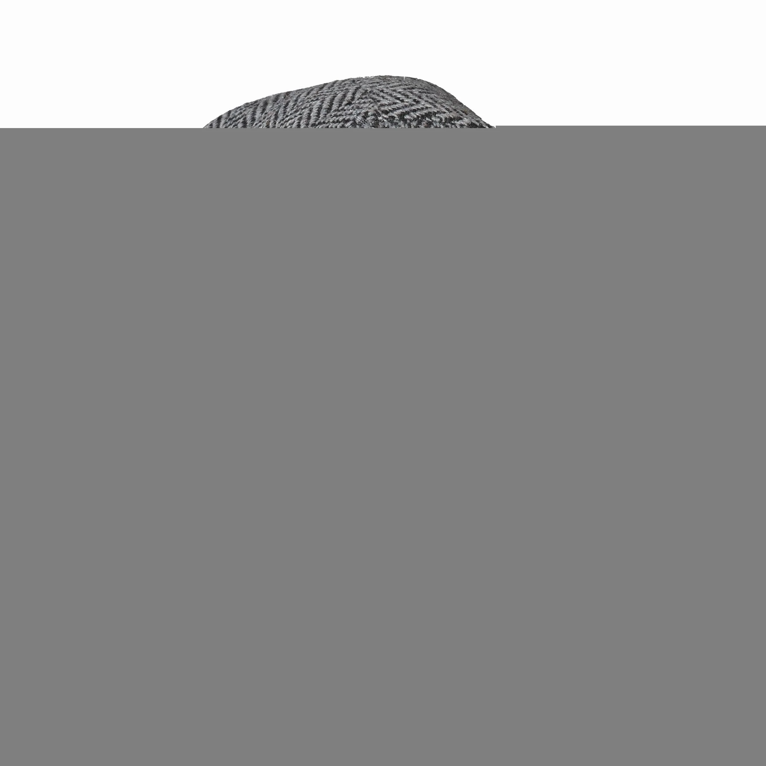 3x Cane Fermaporta, Blocca Porte Decorativo, da Pavimento, Imbottito, HLP: 28 x 17 x 19 cm, in Tessuto, Grigio