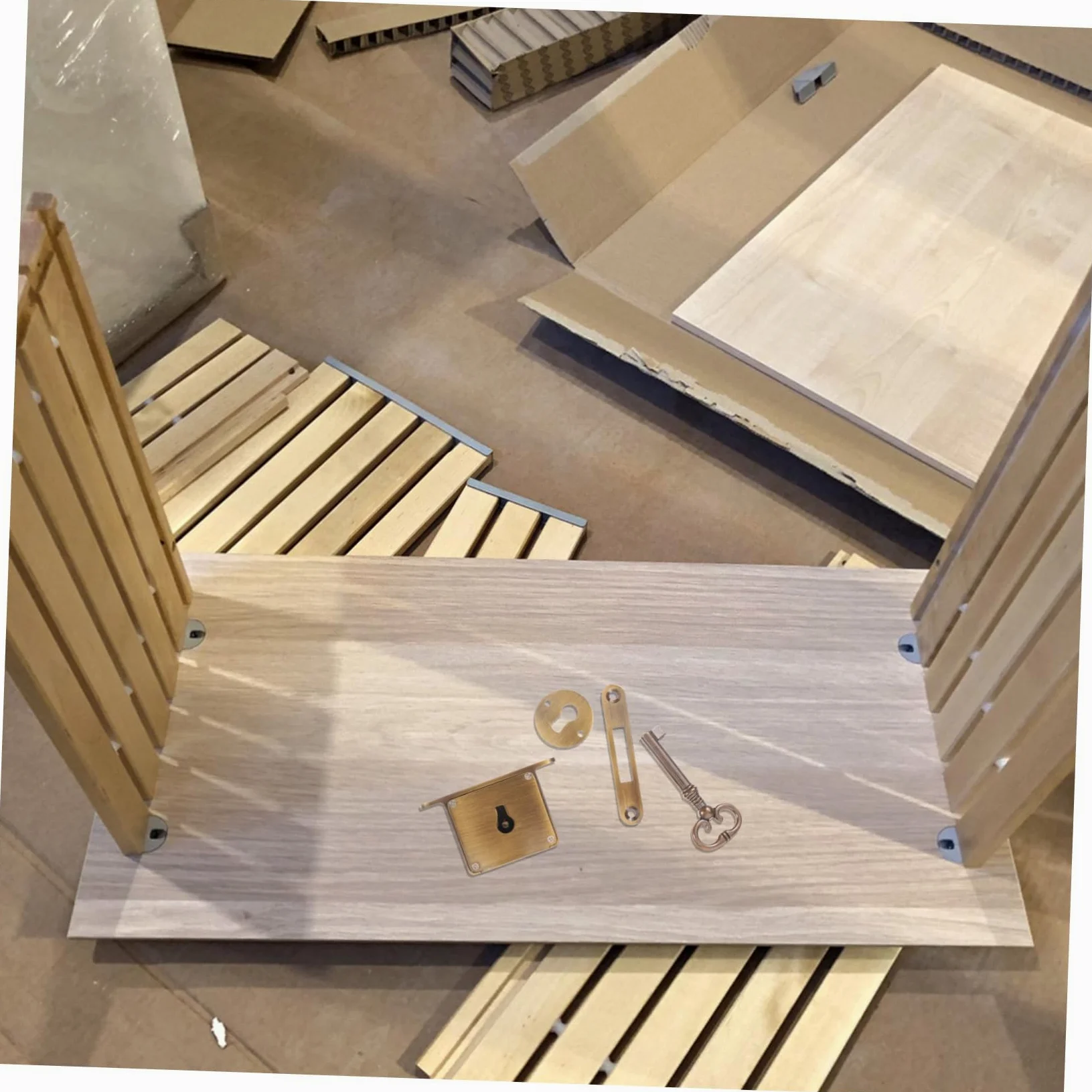 DOITOOL Serratura per Cassetto in Ottone Stile Antico con Chiave, Set per Armadietto, Protegge Documenti e Previene Furti, Chiusura Sicura e Resistente