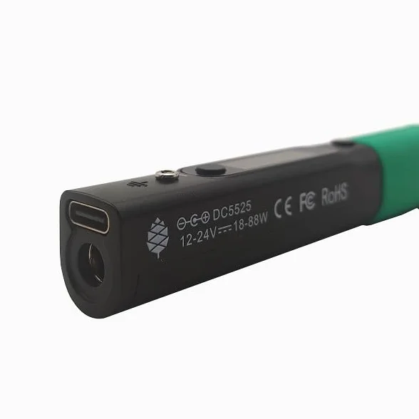 Pinecil V2 Saldatore a Stagno Portatile USB-C PD 12-24V DC5525 Bluetooth Schermo Digitale IronOS