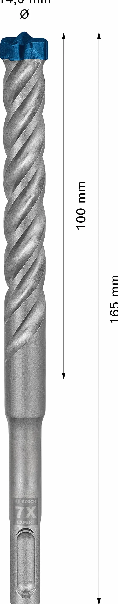 Bosch EXPERT SDS plus-7X Ø 14,00 mm Punta per martelli Professional