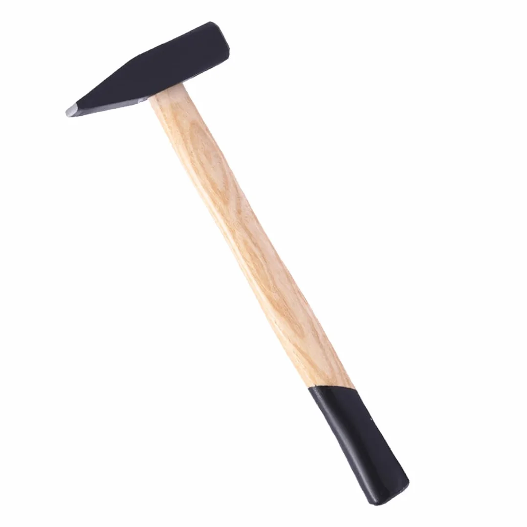 Martello da fabbro 200g legno testa piatta antirimbalzo professionale