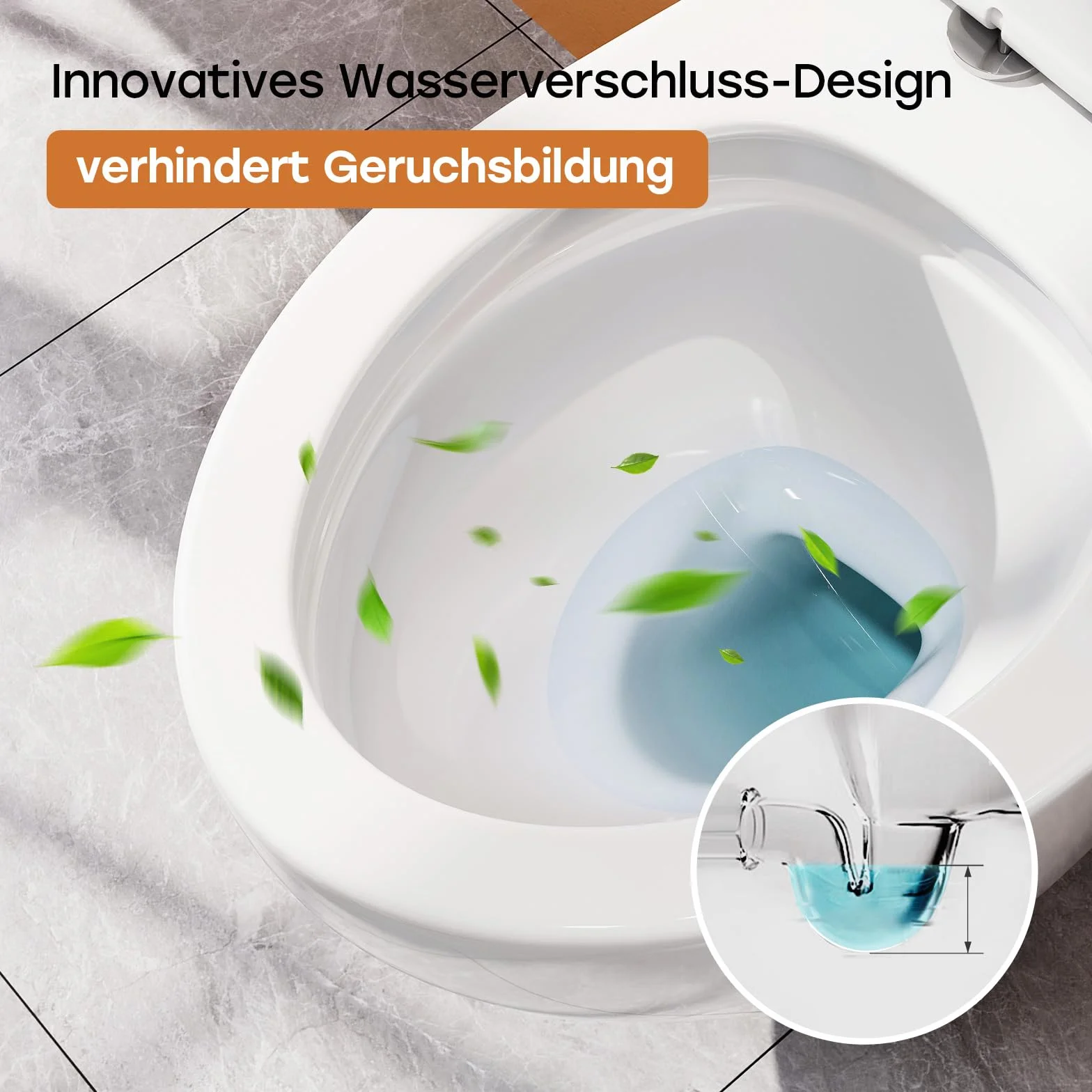 WC sospeso in ceramica Teal Home con coperchio abbassamento automatico e risciacquo superspin monoforo bianco nano 52x37x34,5 cm