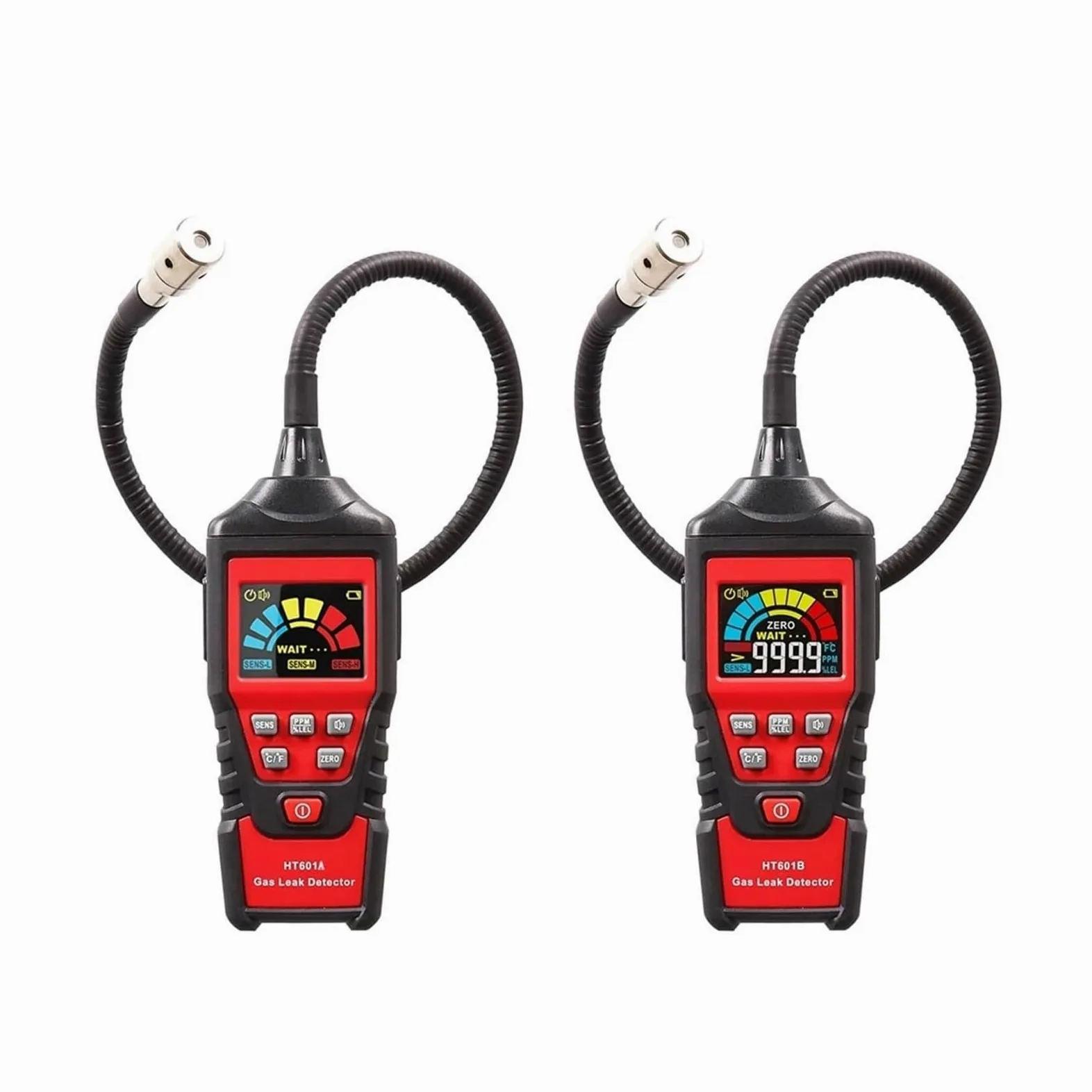 Rilevatore di gas, Rilevatore Di Gas Per Perdite HT601A HT601B 0 1000 Ppm Allarme Sonoro E Display Metano Naturale Infiammabile Per Lavoro Casa,per casa e camper(Ht601a)