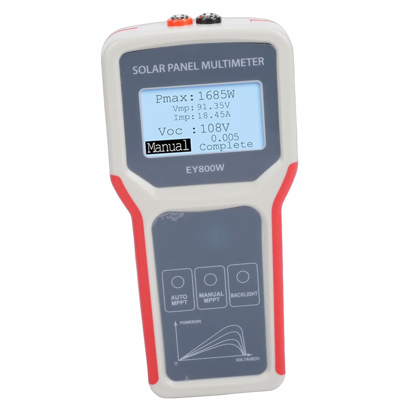 Tester per Pannelli Solari, 5 800 W 12 60 V 0 35 A MPPT Tester per Pannelli Solari Multimetro per Fotovoltaici con Ampio Display LCD per la Risoluzione dei Problemi del Solare Residenziale