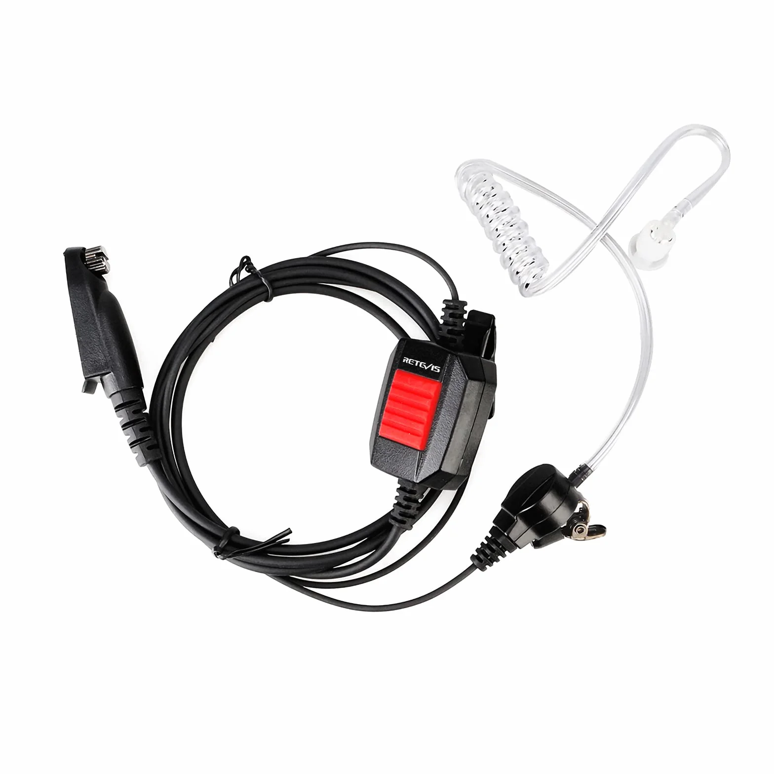 Retevis EA110M Walkie Talkie Auricolare IP66 Impermeabili Cuffie Aria Tubo Nascosto Compatibile con Ailunce HD1 Radio DMR RT648 RT29 RT647 HA1UV HD2 Ricetrasmettitore (1 pz)