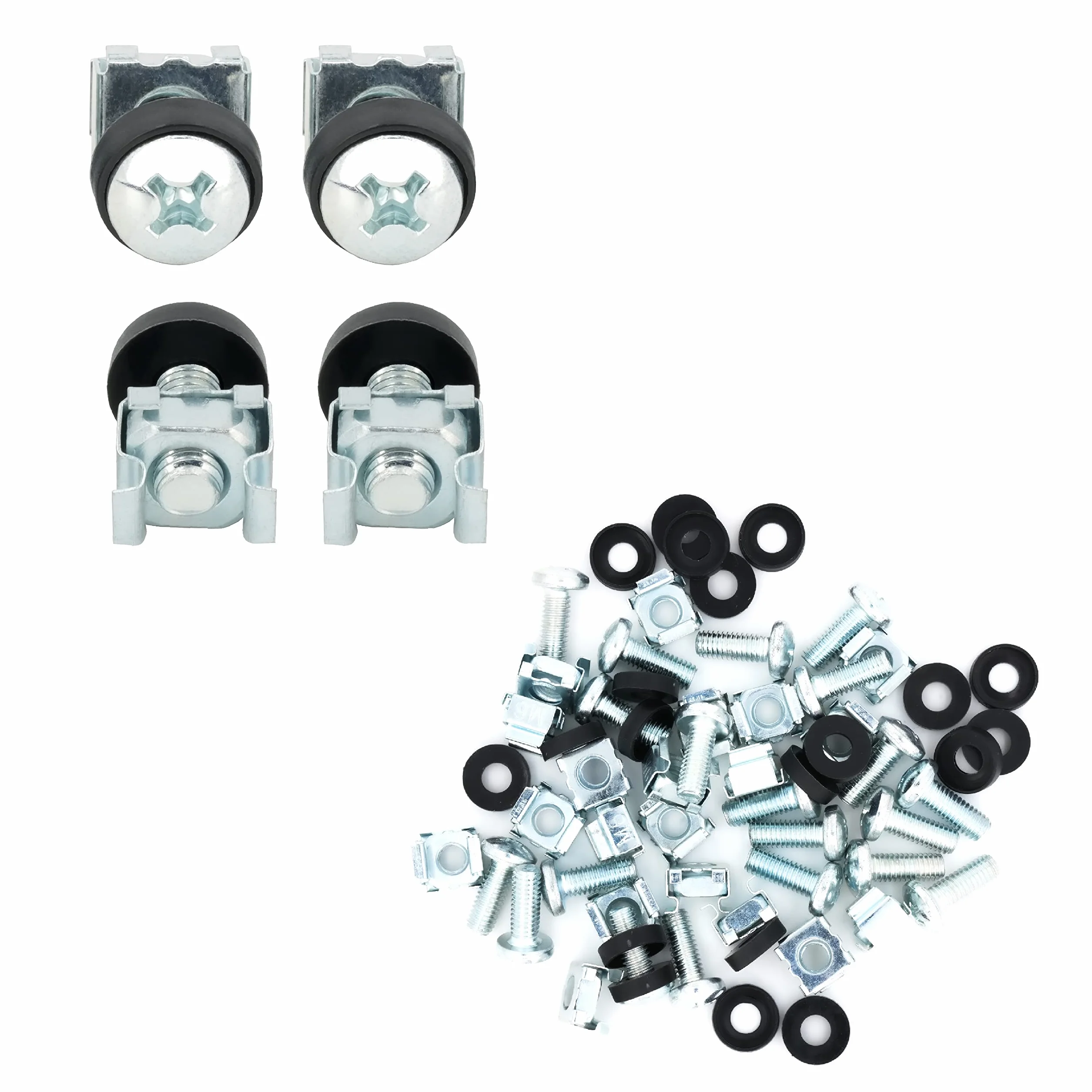 BIGtec Käfigmuttern M6 20'er Pack do szaf 25,4 cm 48,26 cm