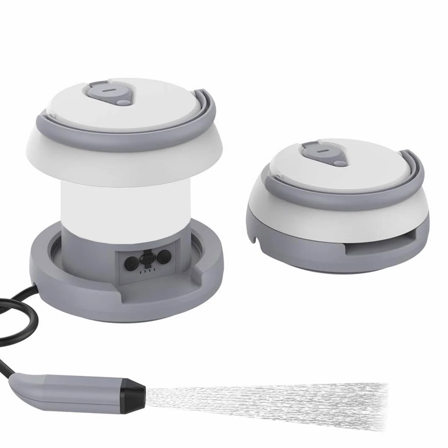 Zooma Bidet portatile, bidet elettrico, 1 l, da viaggio, bidet, doccetta per WC, attività all'aperto, campeggio, bottiglia spray a mano, perineale, per donne, uomini, bambini