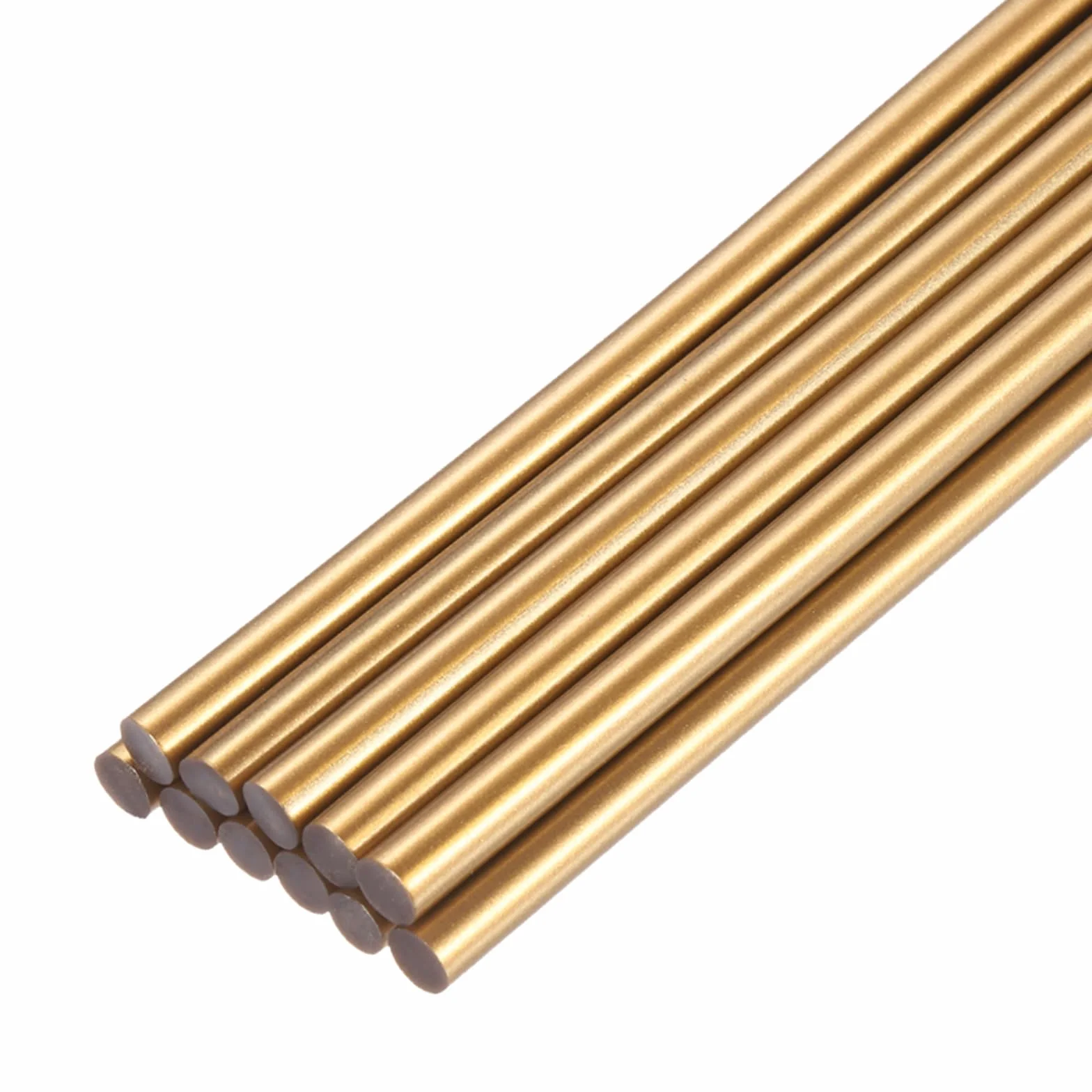 QUARKZMAN Mini Bastoncini Colla a Caldo 7mm x 200mm Bronzo Oro 12pz
