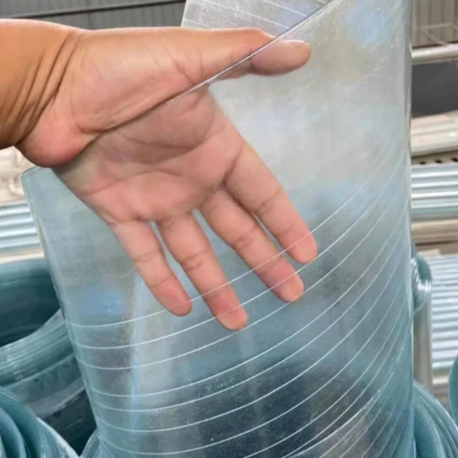 lastra per coperture, facile da tagliare, protezione dalla pioggia, Copertura capannone in p(1x20m(3.3x65.6ft))