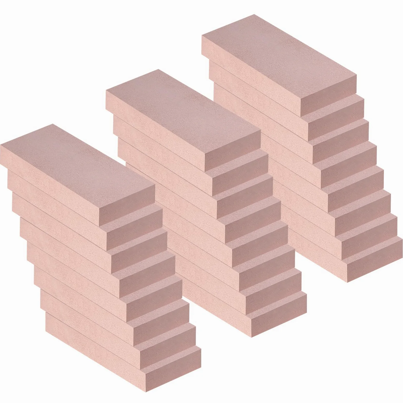 Mattoni refrattari, mattoni refrattari in argilla resistente alle alte temperature, per stufe a legna, camini, forni per pizza e affumicatori per barbecue, dimensioni 22,9 x 11,5 x 3,8 cm, confezione