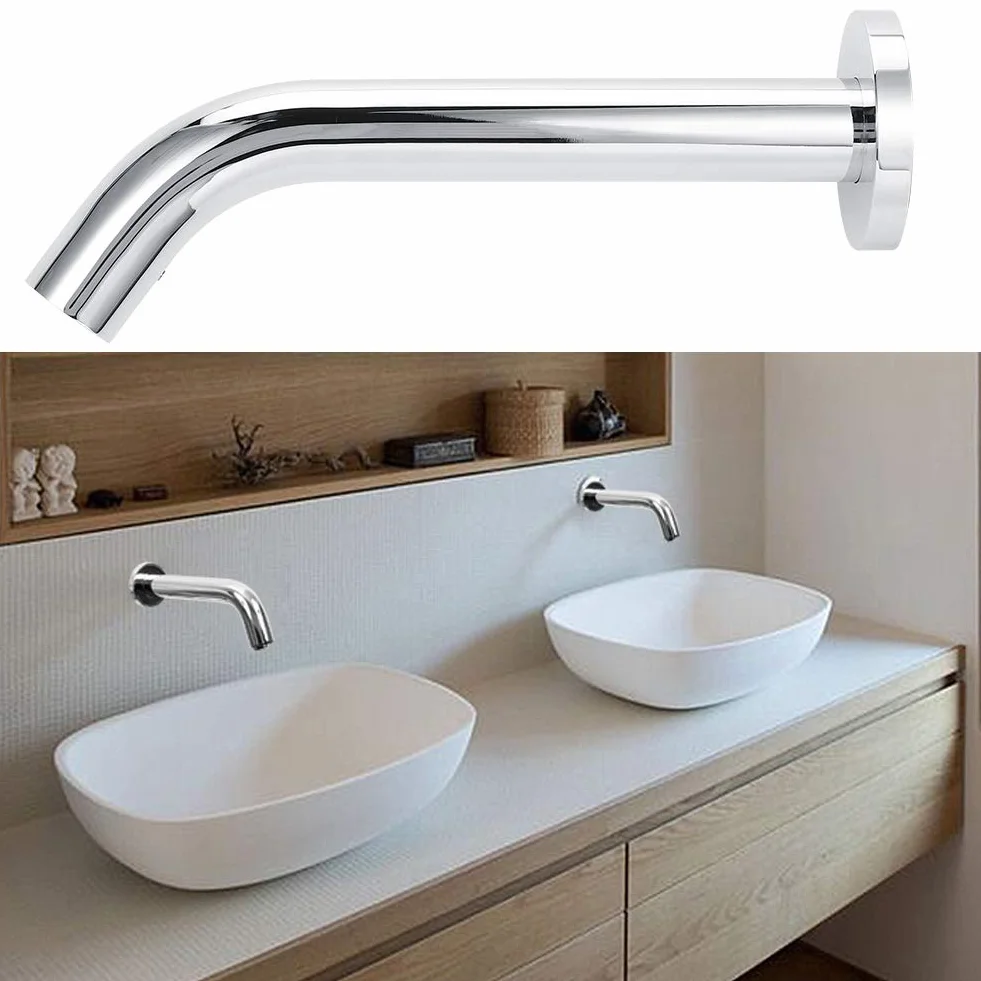 Rubinetto con Sensore a Infrarossi 2.0-5.9 Pollici, Rubinetto Lavabo Cucina Acciaio Inossidabile Caldo Freddo