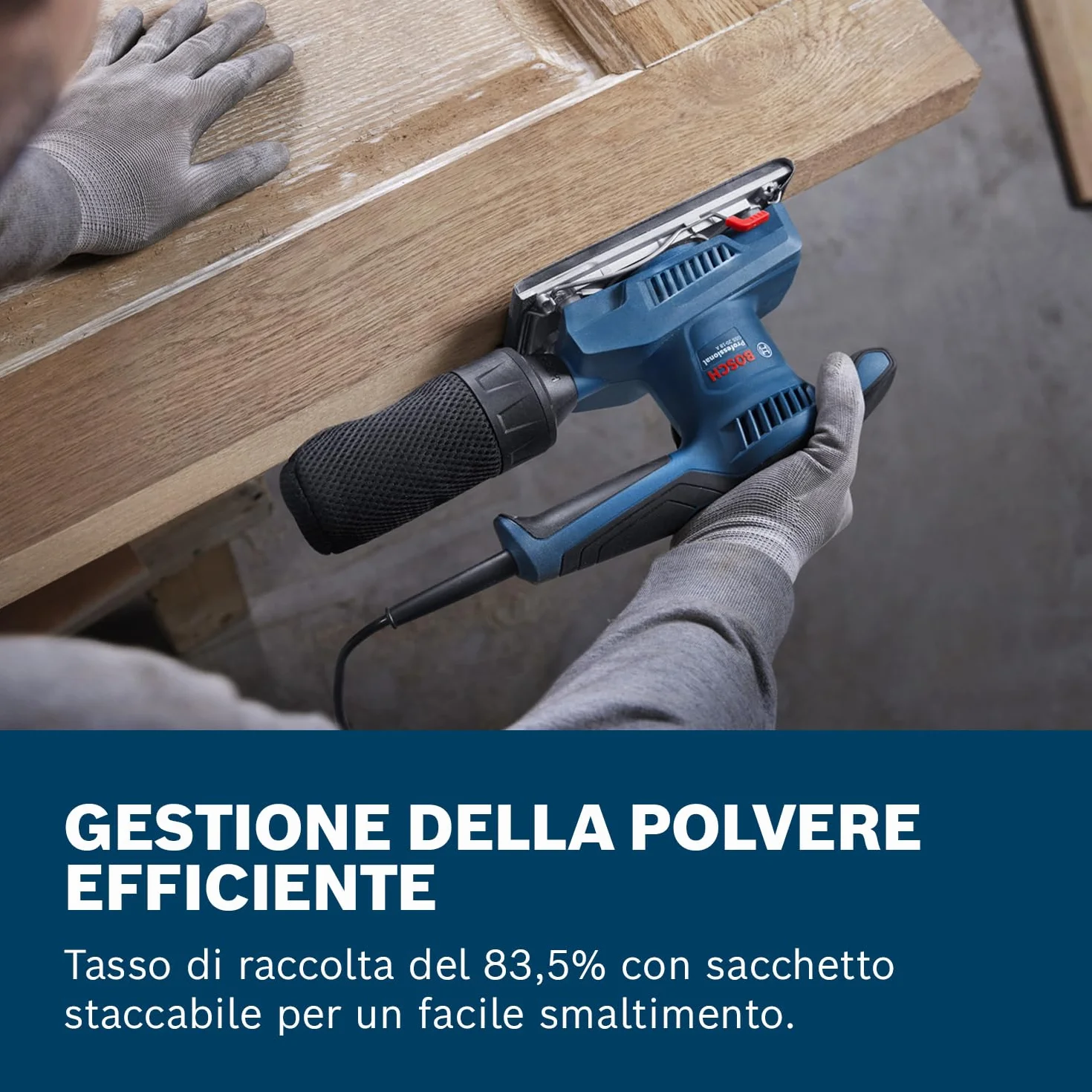 Bosch Professional Levigatrice orbitale a filo GSS 20-18 A (incl. sacchetto raccoglipolvere, piastra perforata)