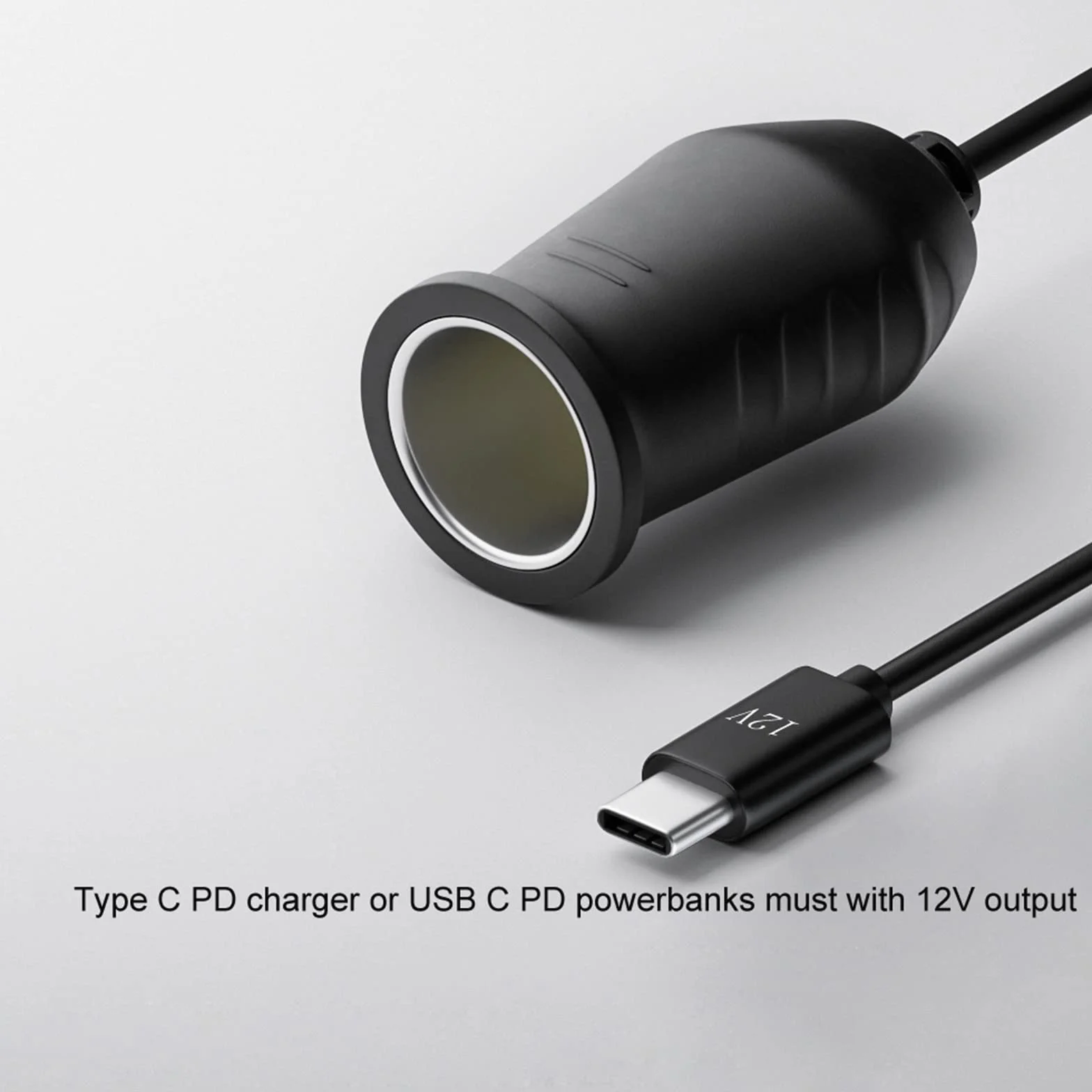 USB C Tipo C a 12 V Presa Auto Femmina Convertitore Adattatore Cavo per Accendini DVR Car Adapter Converter Caricabatterie di Ricambio