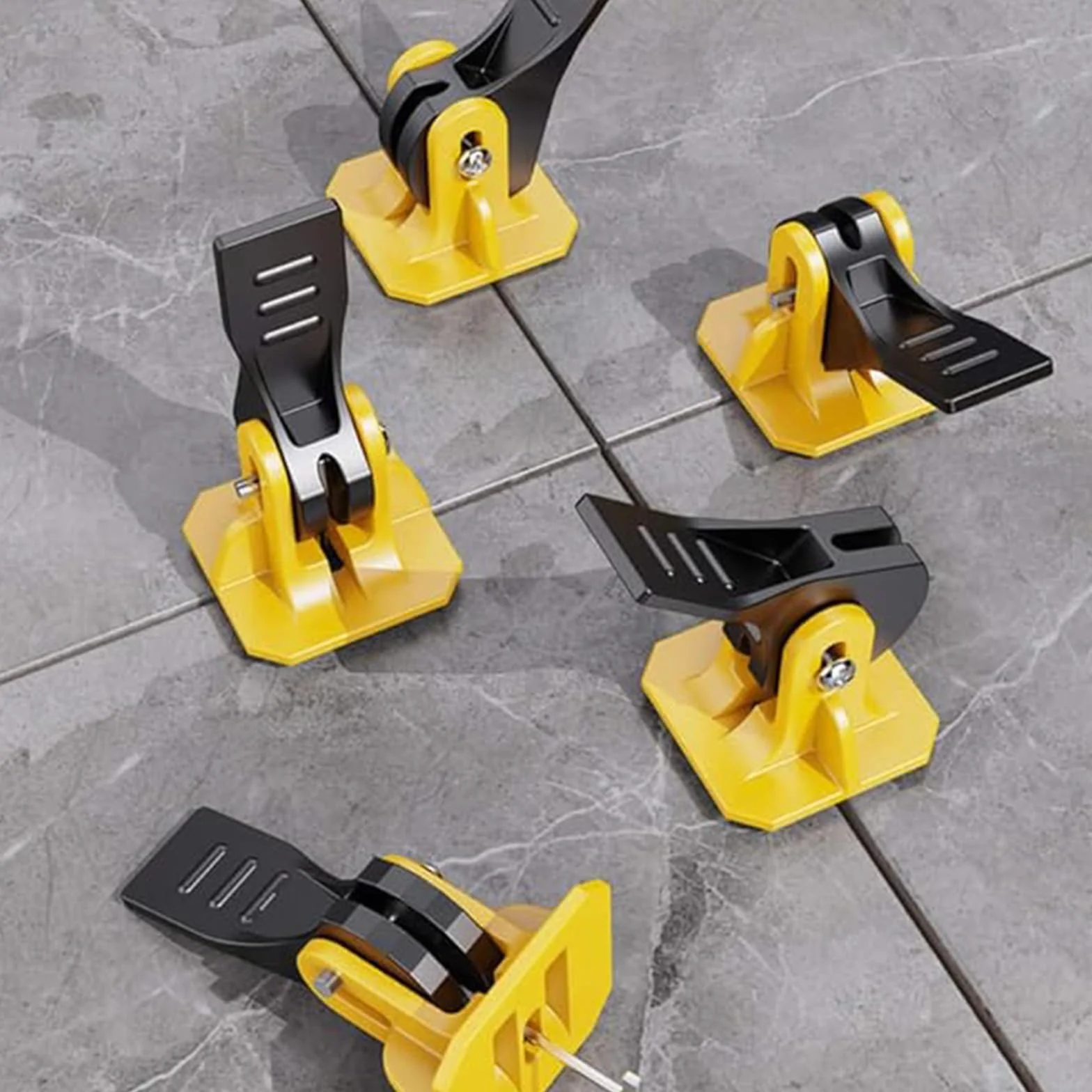 Sistema di Livellamento per Piastrelle 2 mm Riutilizzabili 100 Pcs Kit