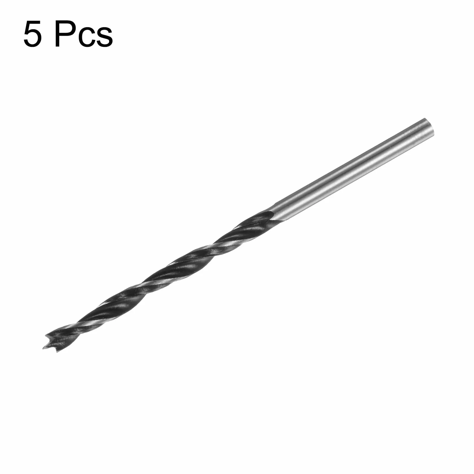 QUARKZMAN Trapano Brad Point 3,5mm 9/64" Acciaio Tondo Shank 1,4" Profondità Foratura Legno Carpenteria Plastica Gomma
