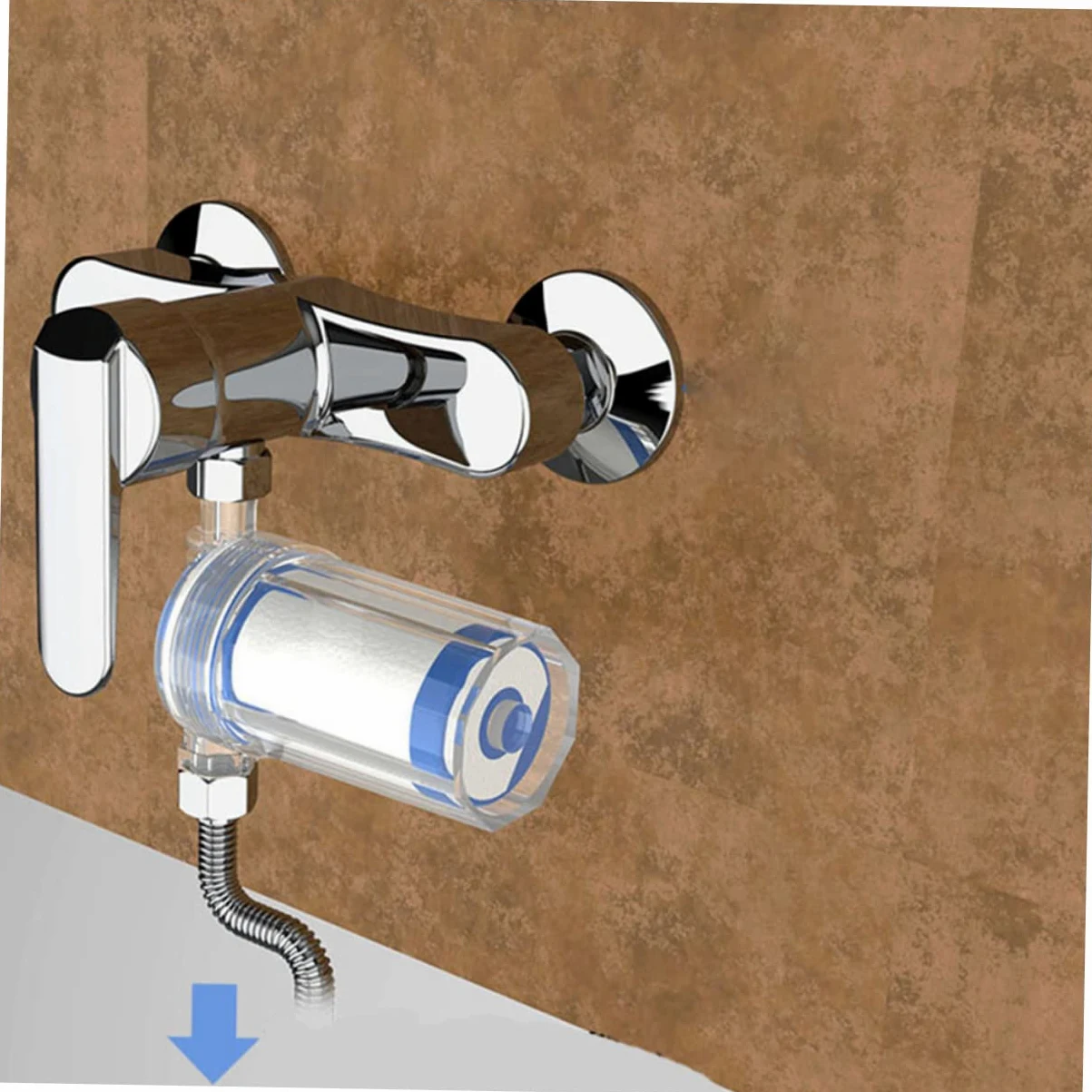 SHINEOFI 2 Pezzi Filtro In Depuratore D'acqua Filtri Doccia Addolcente Macchina Per La Depurazione Dell'acqua Strumento Di Purificazione Dell'acqua Blue Abs
