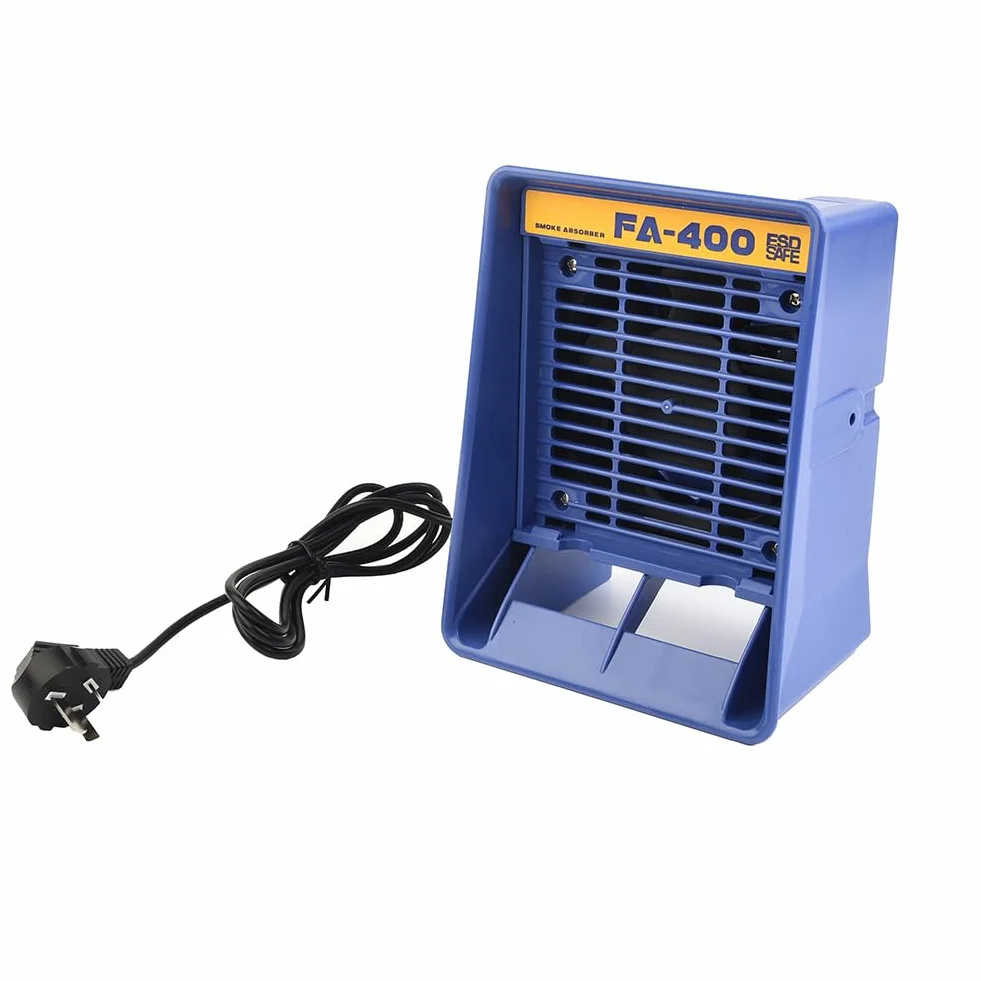 Solder Smoke Absorber Fume Extractor 220V Filtro a carbone attivo Verticale Orizzontale Blu