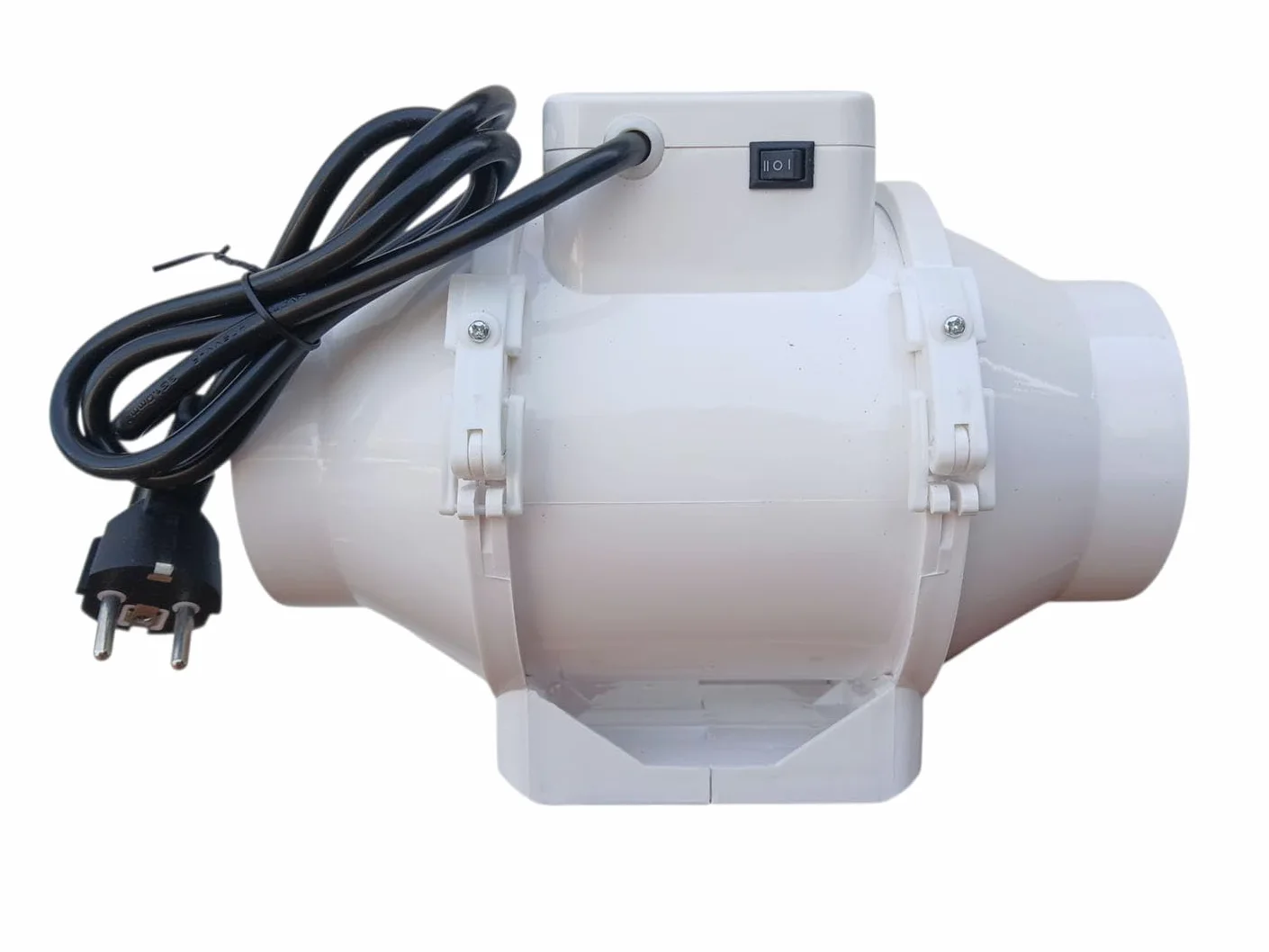 TT 100 Estrattore d'Aria Centrifugo 100mm | Doppia Velocità 145-187 m³/h, Silenzioso 60dBA, 21W, Cavo Incluso, Per Coltivazione Indoor, Bagno, Cucina
