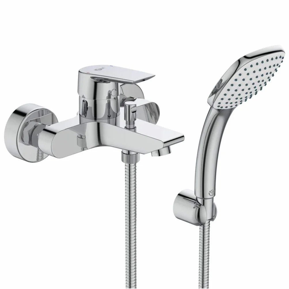 Ideal Standard A6547AA Ceramix Miscelatore monocomando per esterno vasca/doccia, con accessori, cromo